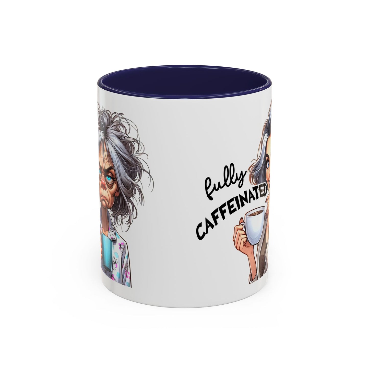 Fully Caffeinated Accent Mug - Fun Coffee Cup for Coffee Lovers, Unique Gift for Tea Drinkers, Funny Kitchen Decor, Motivational Mug, [...]