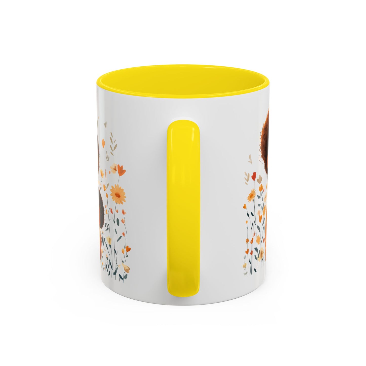 Warmth & Love Mug, Floral Mother & Child Coffee Cup, Gift for Mom, Cozy Drinkware, Baby Shower Mug, Family Bonding