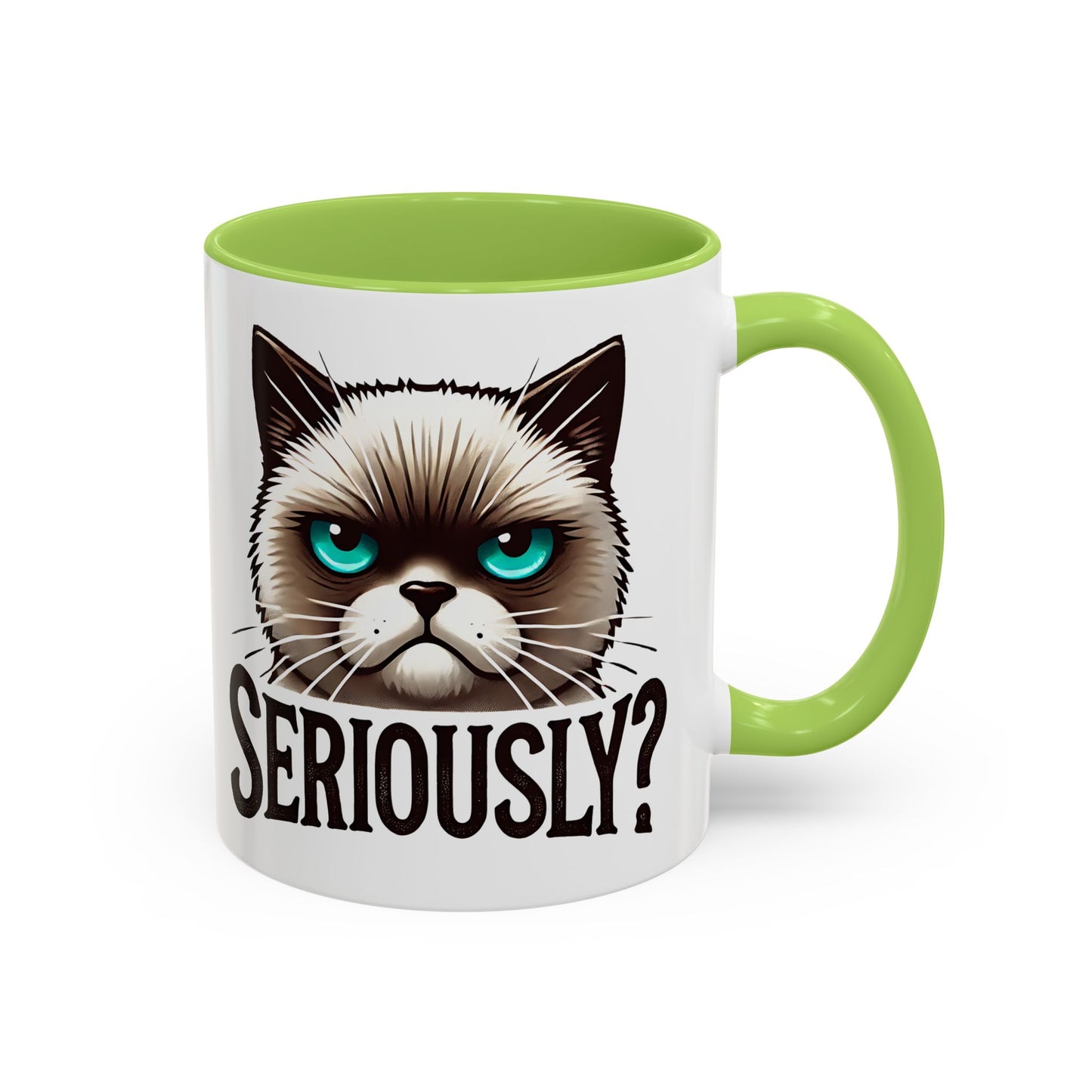 Funny Cat Accent Coffee Mug | Gift for Cat Lovers | Unique Ceramic Mug | Quirky Kitchen Decor | Humor Mug | Cat Person Gift