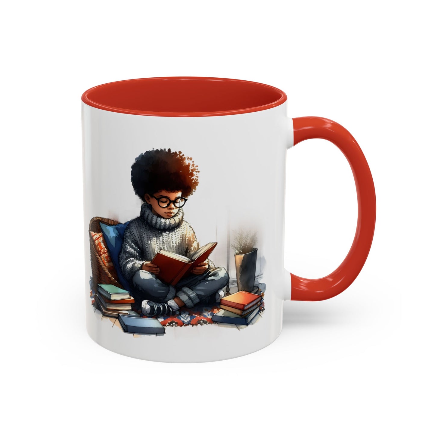 Cozy Reading Mug: Perfect Gift for Book Lovers, Cute Coffee Cup, Unique Home Decor, Ideal for Cozy Mornings, Fun Birthday Present