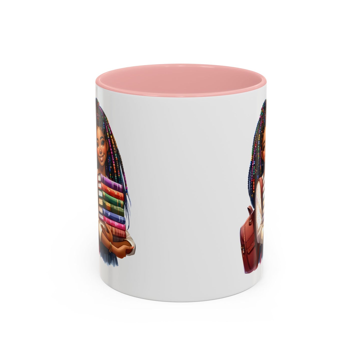 Empowering Accent Coffee Mug - Motivational Gift for Students, Back to School, Afrocentric Mug, Inspirational Drinkware, Colorful Coffee Cup