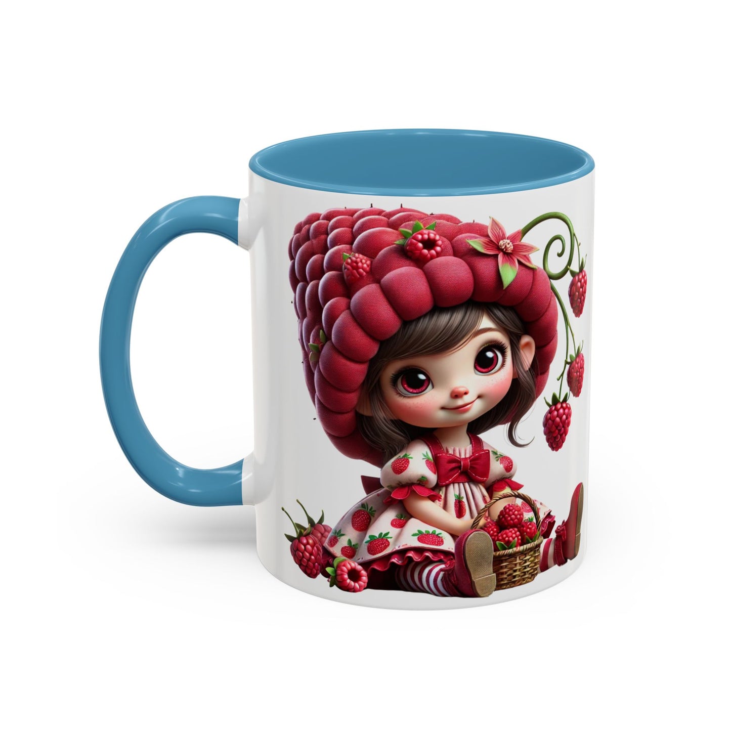 Whimsical Berry Girl Coffee Mug - Perfect for Berry Lovers!