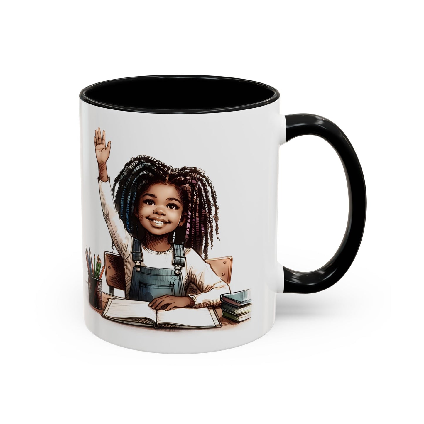 Cheerful Kids' Coffee Mug, Empowering Gift for Students, Classroom, Back to School, Fun Celebrate Learning Mug