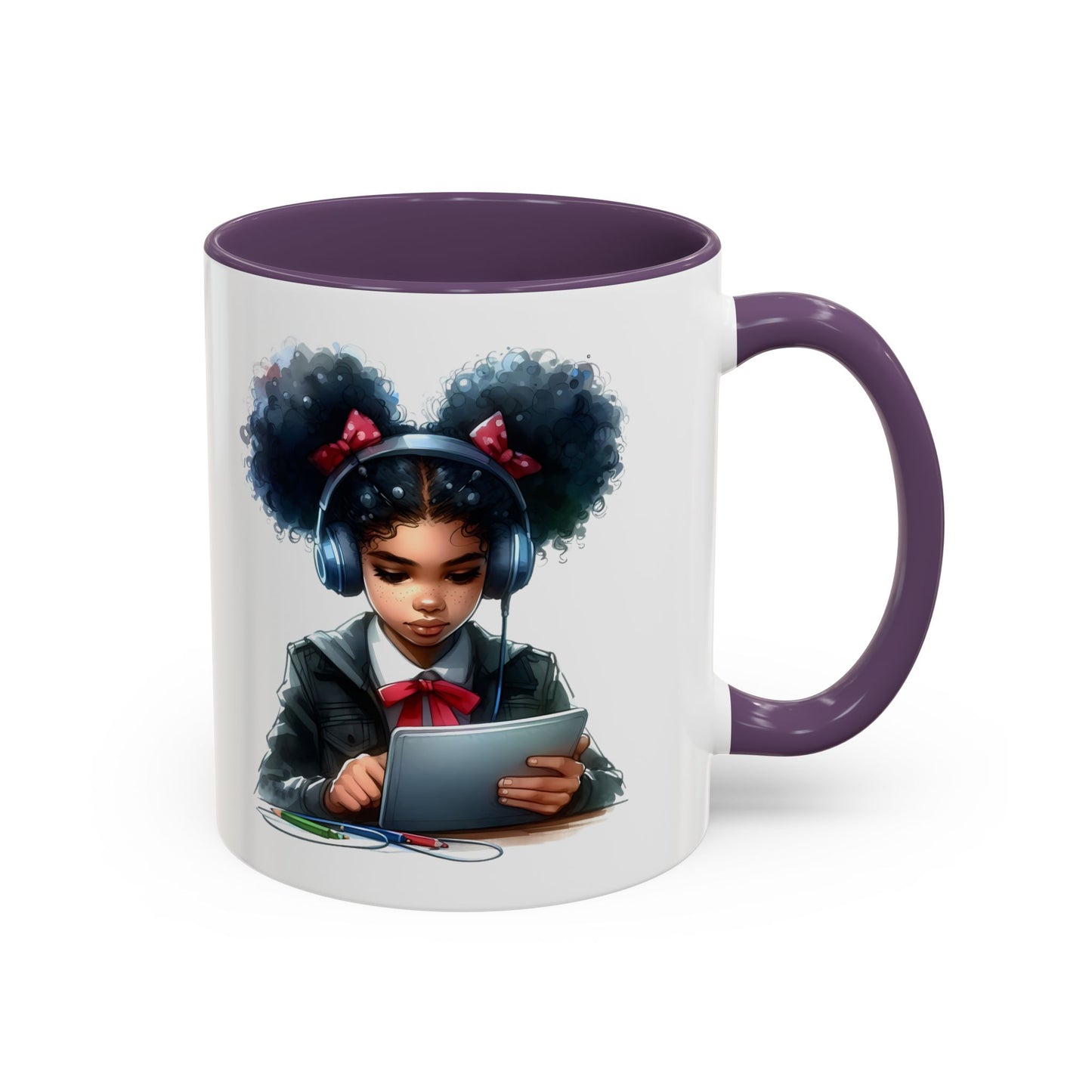 Chic Student Accent Coffee Mug | Ideal for Study Sessions, Gifts for Students, Home Office Decor, Birthday Surprise, Cozy Vibes