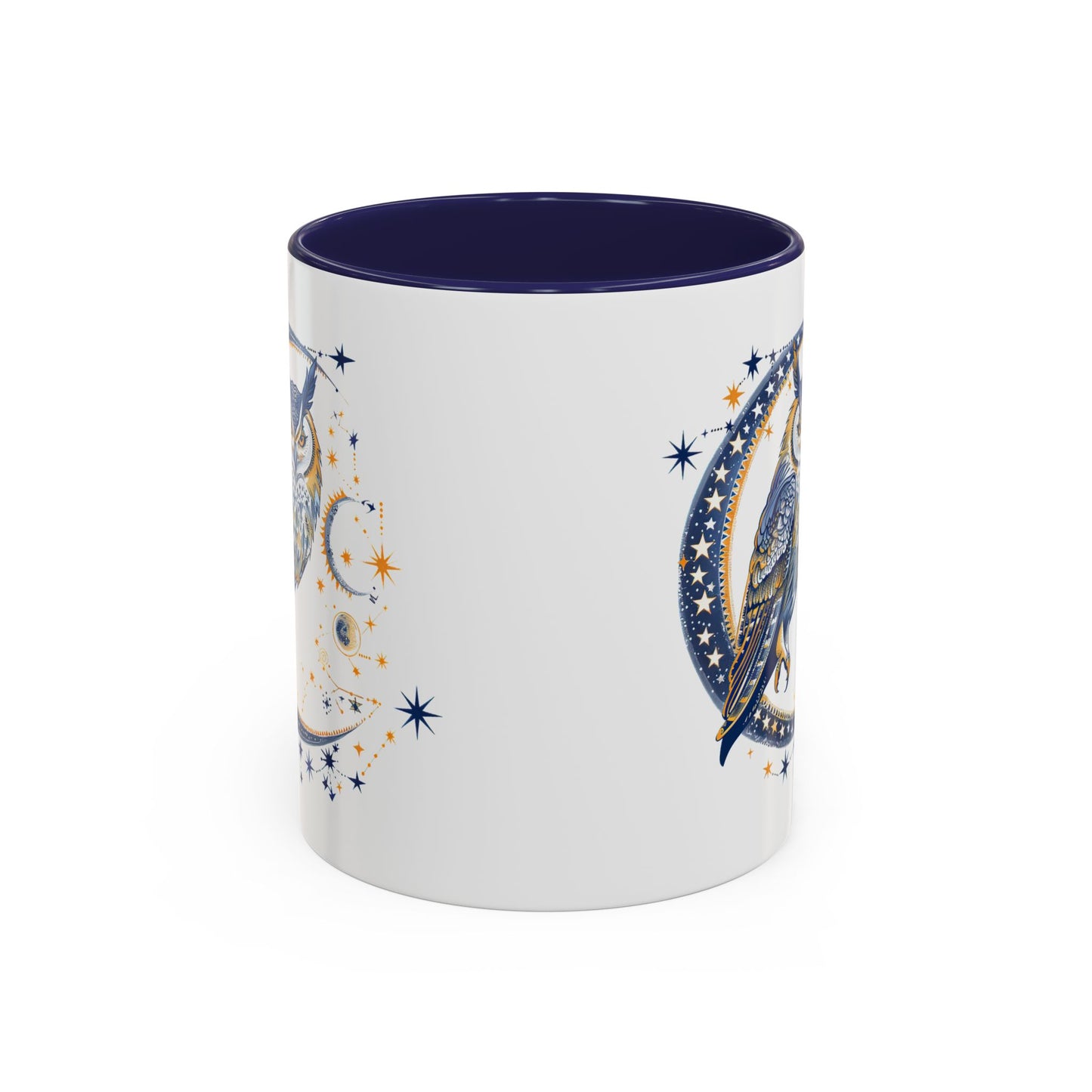 Celestial Owl Coffee Mug | Starry Night Mug, Astrology Gift, Owl Lover Cup, Unique Drinking Vessel, Enchanted Home Decor