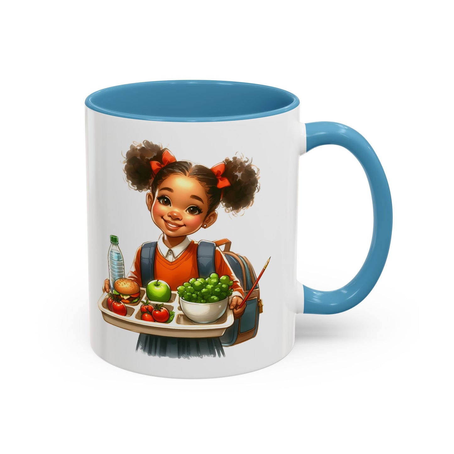 Happy Kids Accent Coffee Mug - Fun Drinkware for Home, School, Nursery, Gifts, Birthday, Holidays, Cute Design