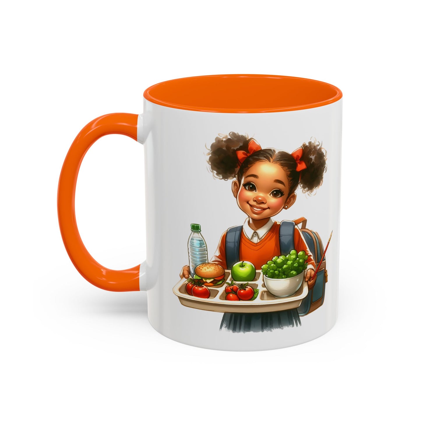 Happy Kids Accent Coffee Mug - Fun Drinkware for Home, School, Nursery, Gifts, Birthday, Holidays, Cute Design