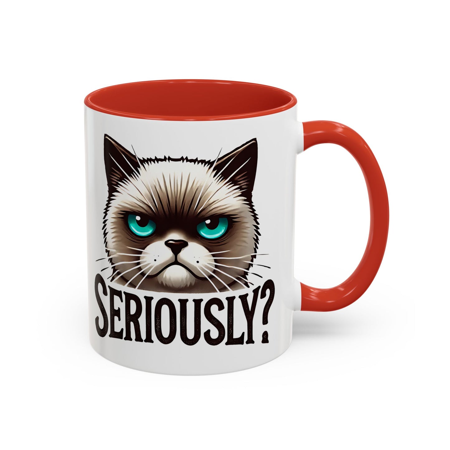 Funny Cat Accent Coffee Mug | Gift for Cat Lovers | Unique Ceramic Mug | Quirky Kitchen Decor | Humor Mug | Cat Person Gift