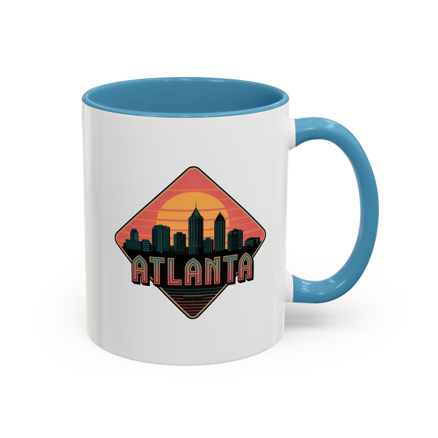 Atlanta Skyline Accent Coffee Mug, Unique Gift for Coffee Lovers, Home Decor, Travel Souvenir, Urban Style Mug