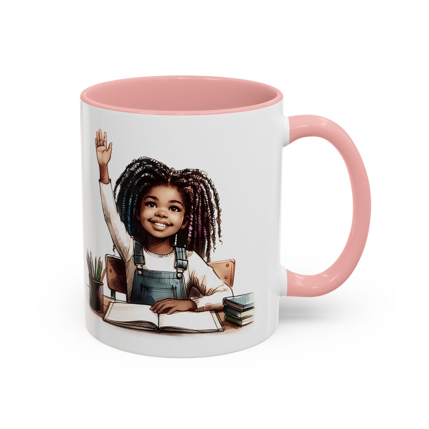 Cheerful Kids' Coffee Mug, Empowering Gift for Students, Classroom, Back to School, Fun Celebrate Learning Mug