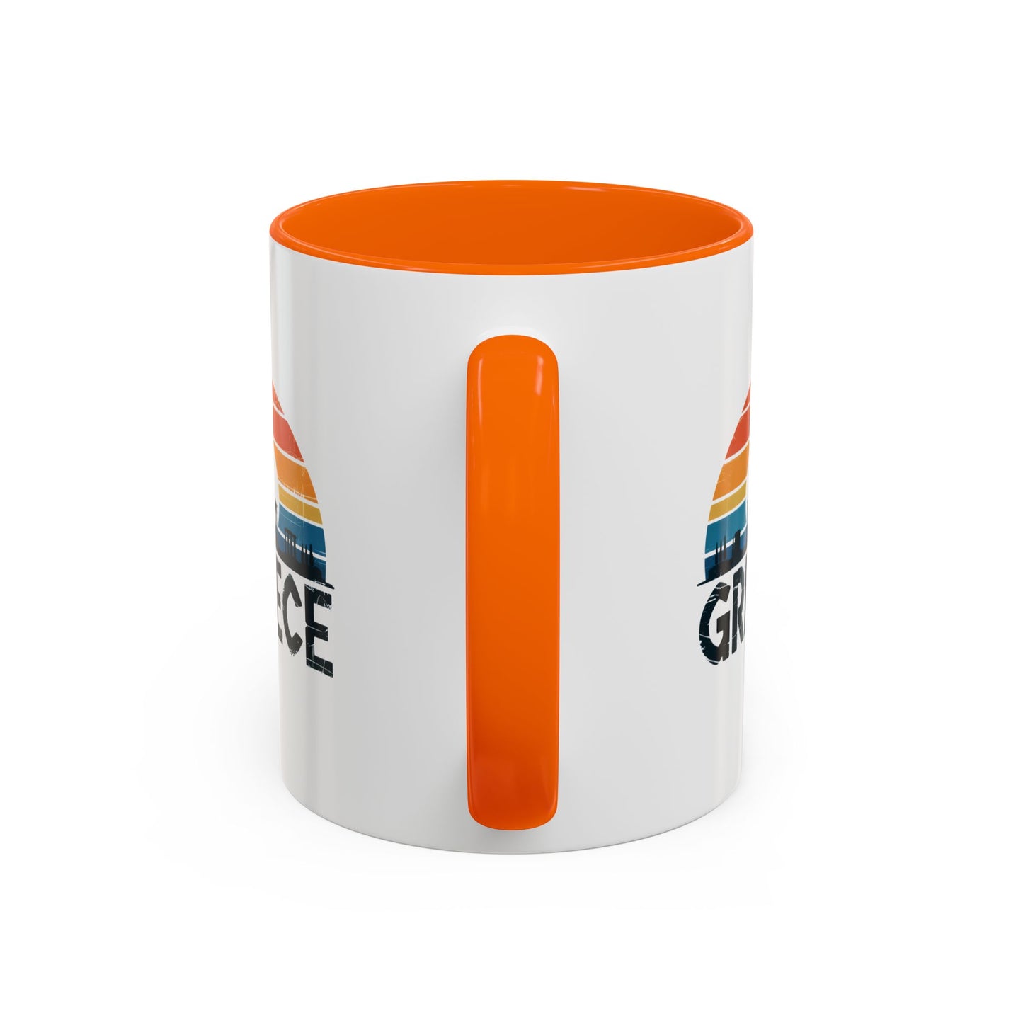 Greece Sunset Accent Coffee Mug - Perfect for Travel Lovers, Gifts for Her, Cozy Mornings, Summer Vibes, Greek Decor