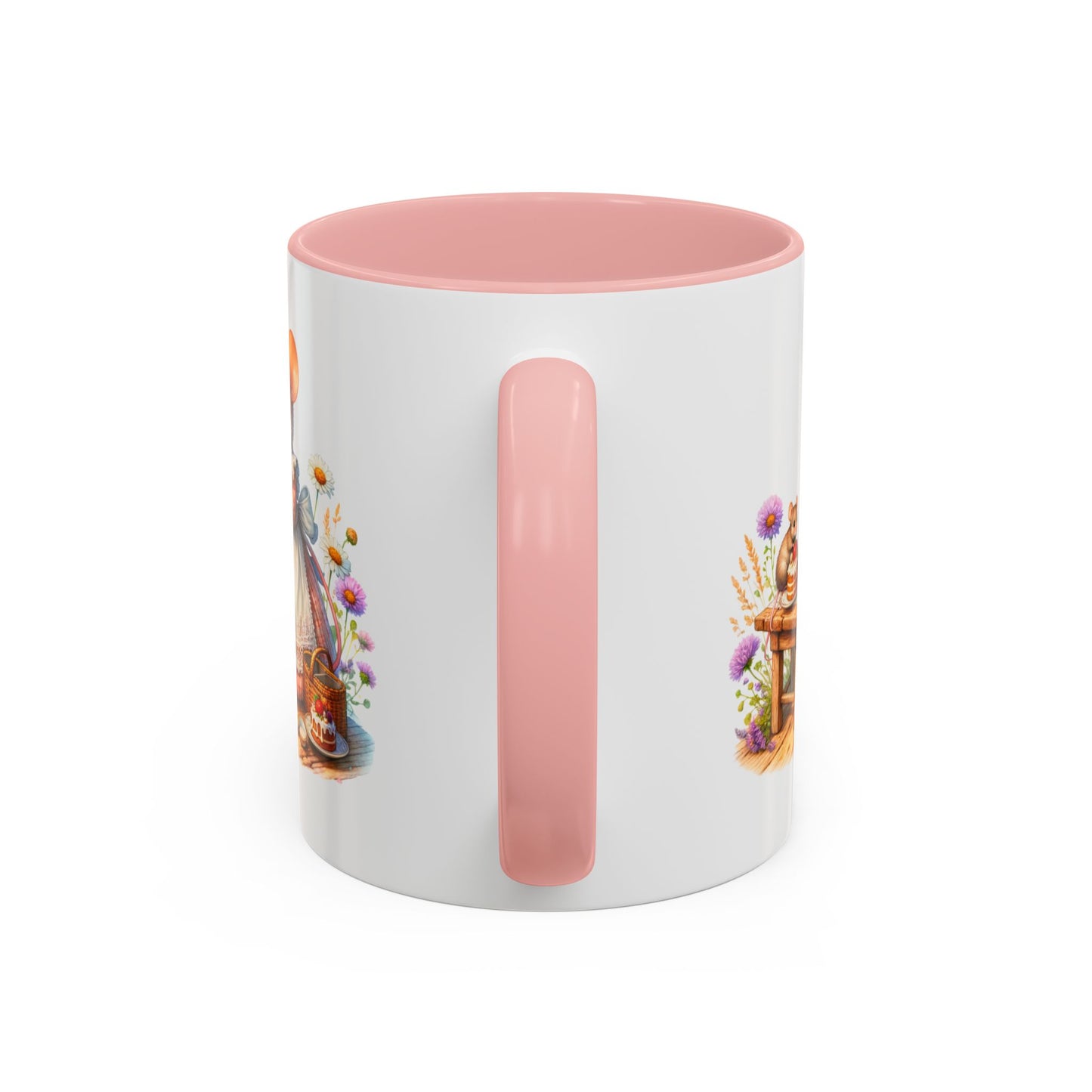 Adorable Mouse Kitchen Coffee Mug, Cute Animal Mug, Gift for Baking Lovers, Cozy Home Decor, Kitchenware, Tea Mug, Floral Design