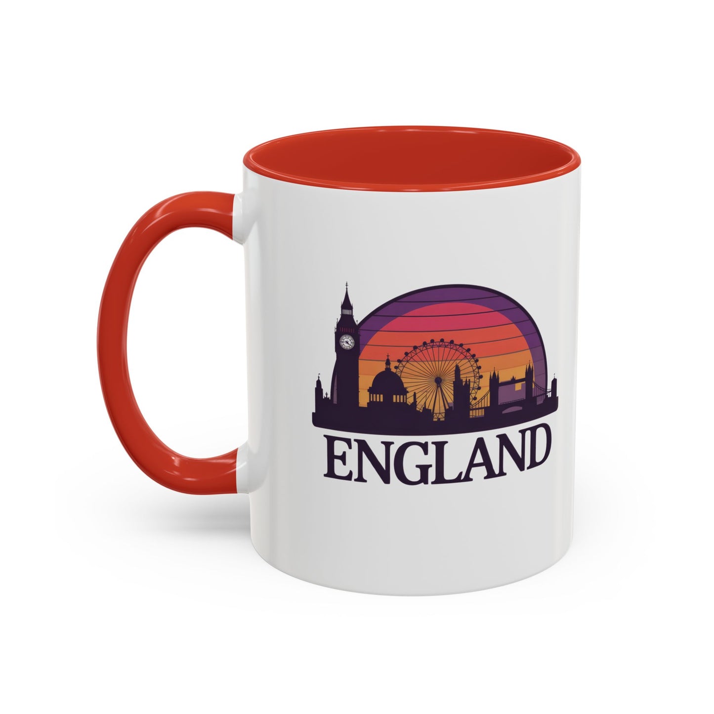 London Skyline Accent Coffee Mug - Unique Gift for Tea Lovers, Home Decor, Travel Souvenir, English Culture Enthusiasts, 11oz, 15oz