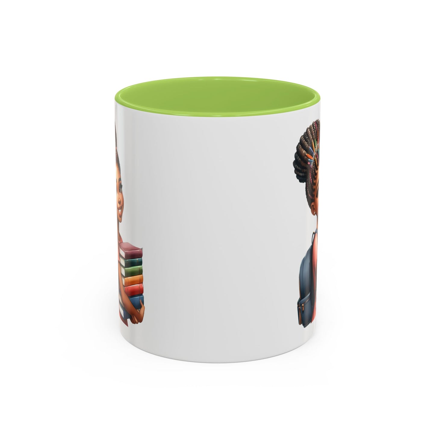 Accent Coffee Mug with Empowering Design, Student Gift, Books Lover Mug, Motivational Cup, School Supplies