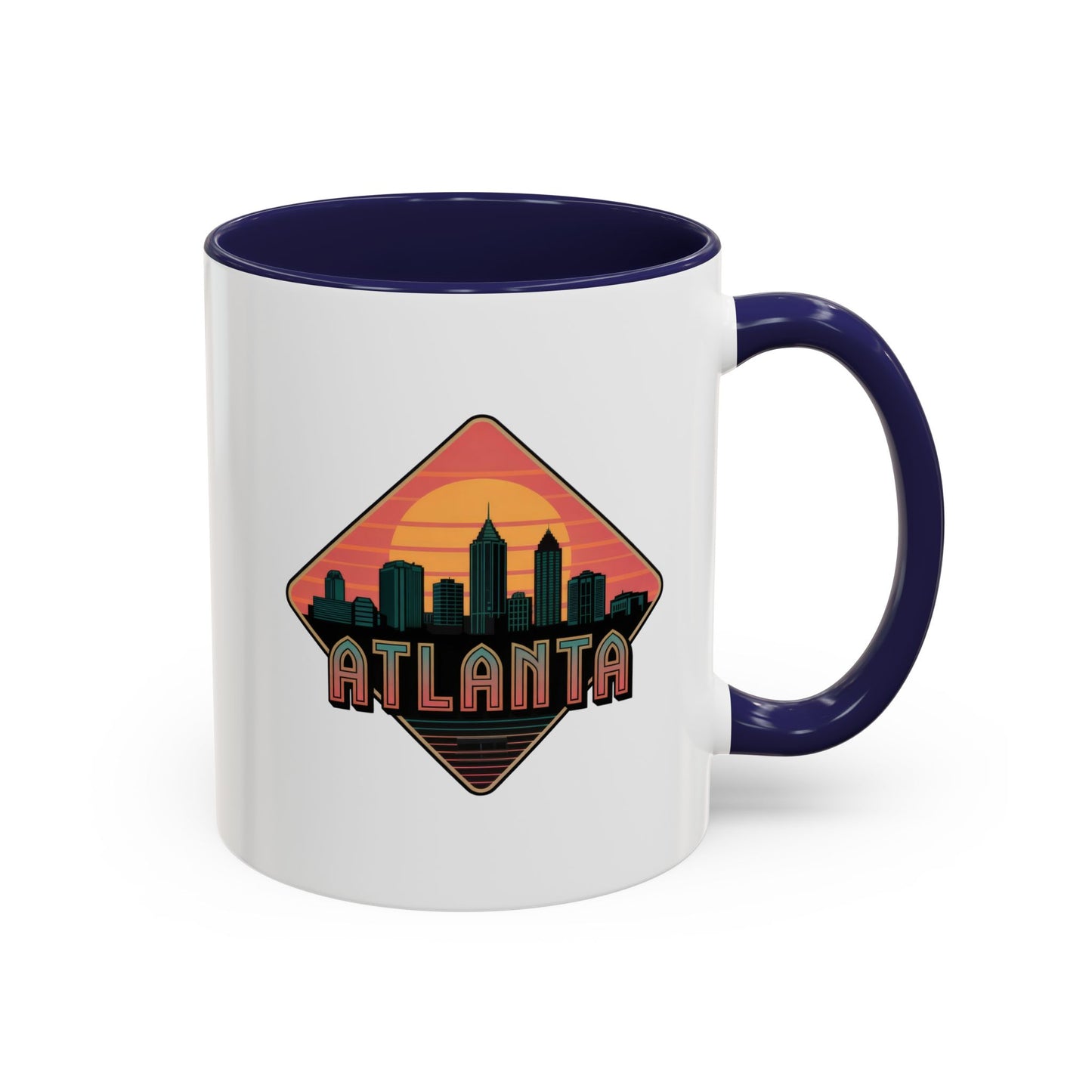 Atlanta Skyline Accent Coffee Mug, Unique Gift for Coffee Lovers, Home Decor, Travel Souvenir, Urban Style Mug