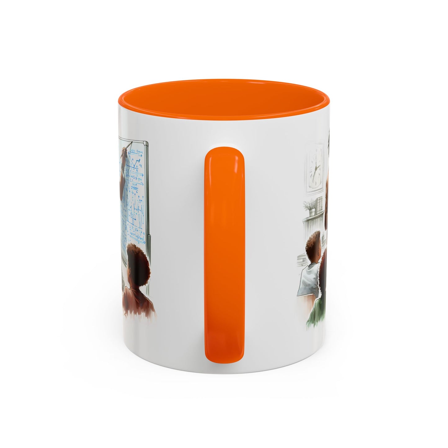 Inspirational Teacher Coffee Mug, Motivational Gift, Black Accent, Education Decor, Classroom Humor, Stylish Drinkware