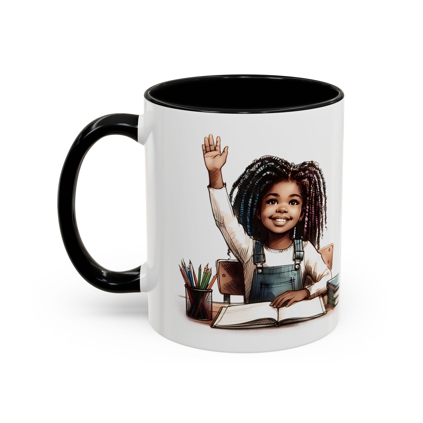 Cheerful Kids' Coffee Mug, Empowering Gift for Students, Classroom, Back to School, Fun Celebrate Learning Mug