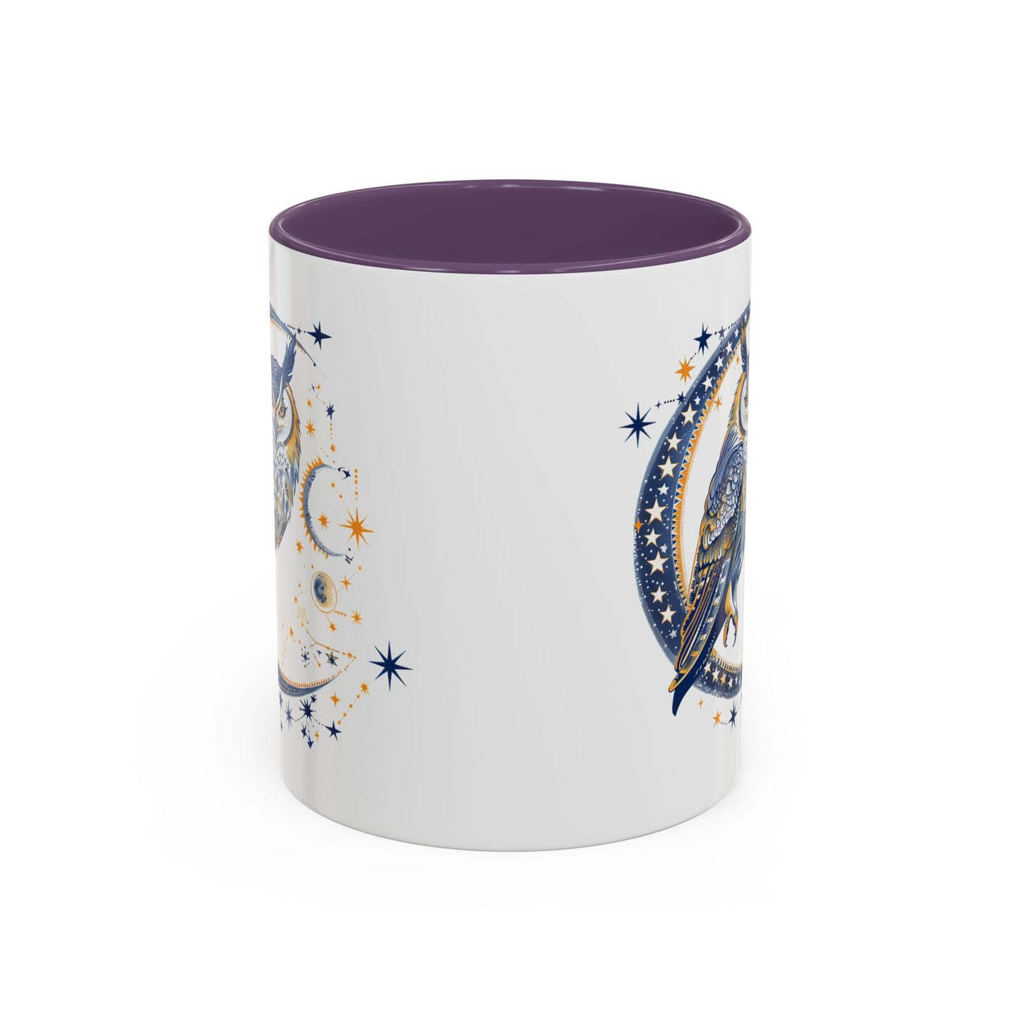 Celestial Owl Coffee Mug | Starry Night Mug, Astrology Gift, Owl Lover Cup, Unique Drinking Vessel, Enchanted Home Decor