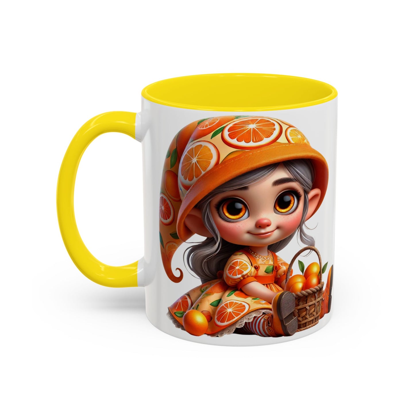 Cute Orange Harvest Coffee Mug - Charming 11 & 15oz Mug for Gardeners and Citrus Lovers