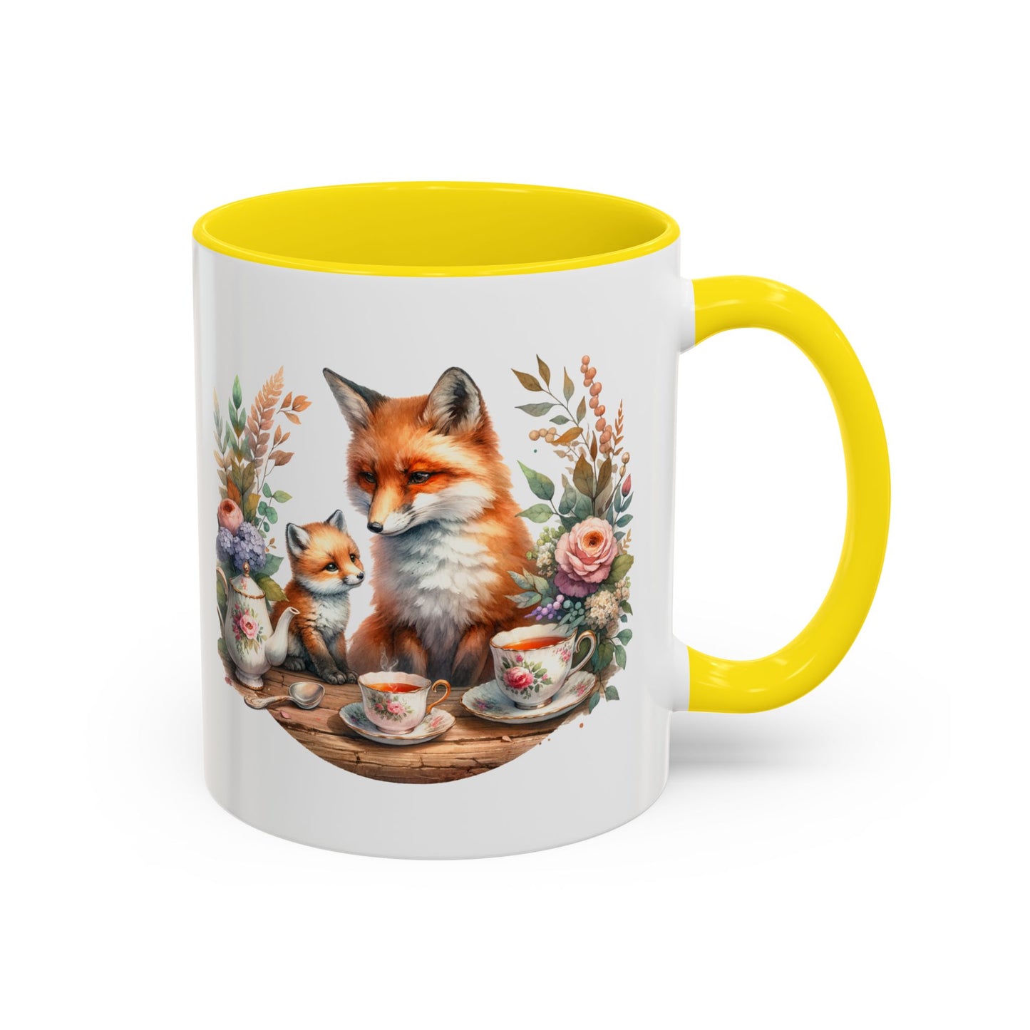 Whimsical Fox Art Coffee Mug - Perfect Gift for Nature Lovers, Home Decor, Animal Enthusiasts, Birthday, Mother's Day