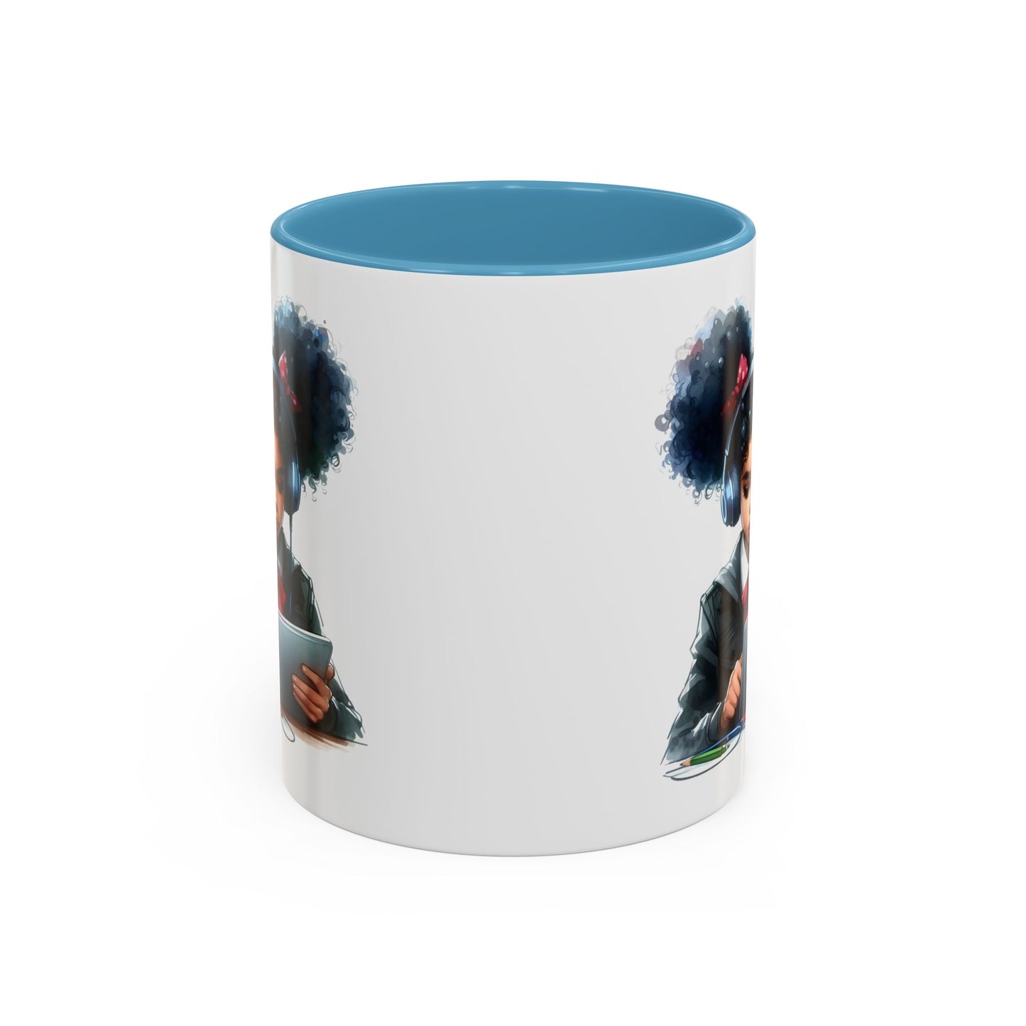 Chic Student Accent Coffee Mug | Ideal for Study Sessions, Gifts for Students, Home Office Decor, Birthday Surprise, Cozy Vibes