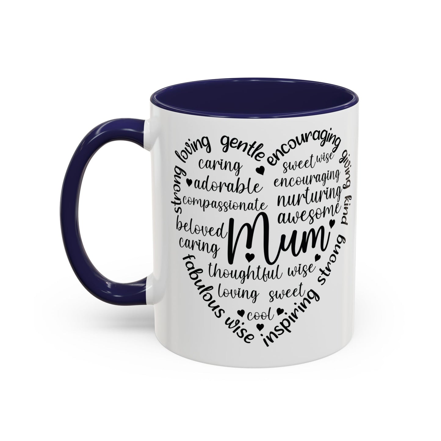 Inspirational Mum Coffee Mug - Perfect Gift for Mother’s Day, Birthdays, or Just Because, Unique Black Accent Mug