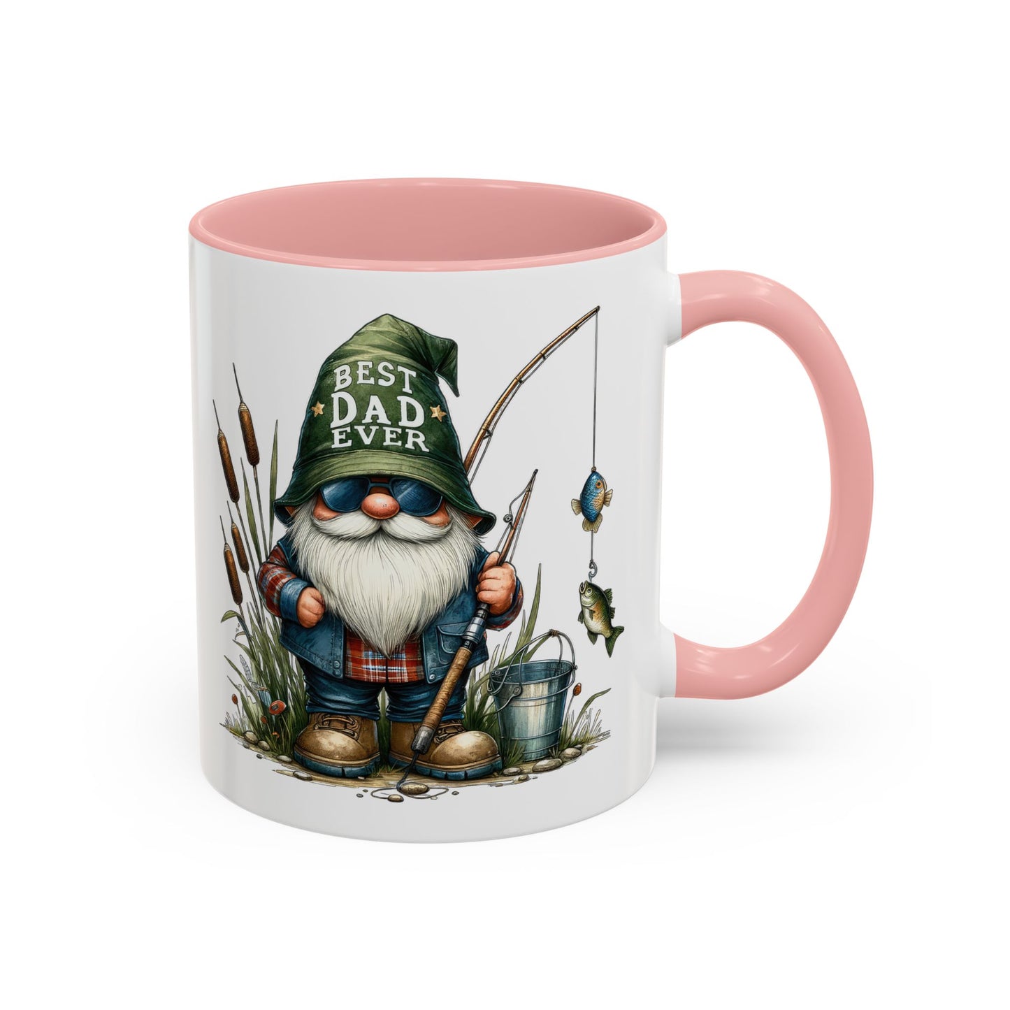 Fishing Gnome Mug – Best Dad Ever, Perfect Gift for Father's Day, Fisherman Coffee Cup, Unique Gifting for Dads, Fun Dad Mugs