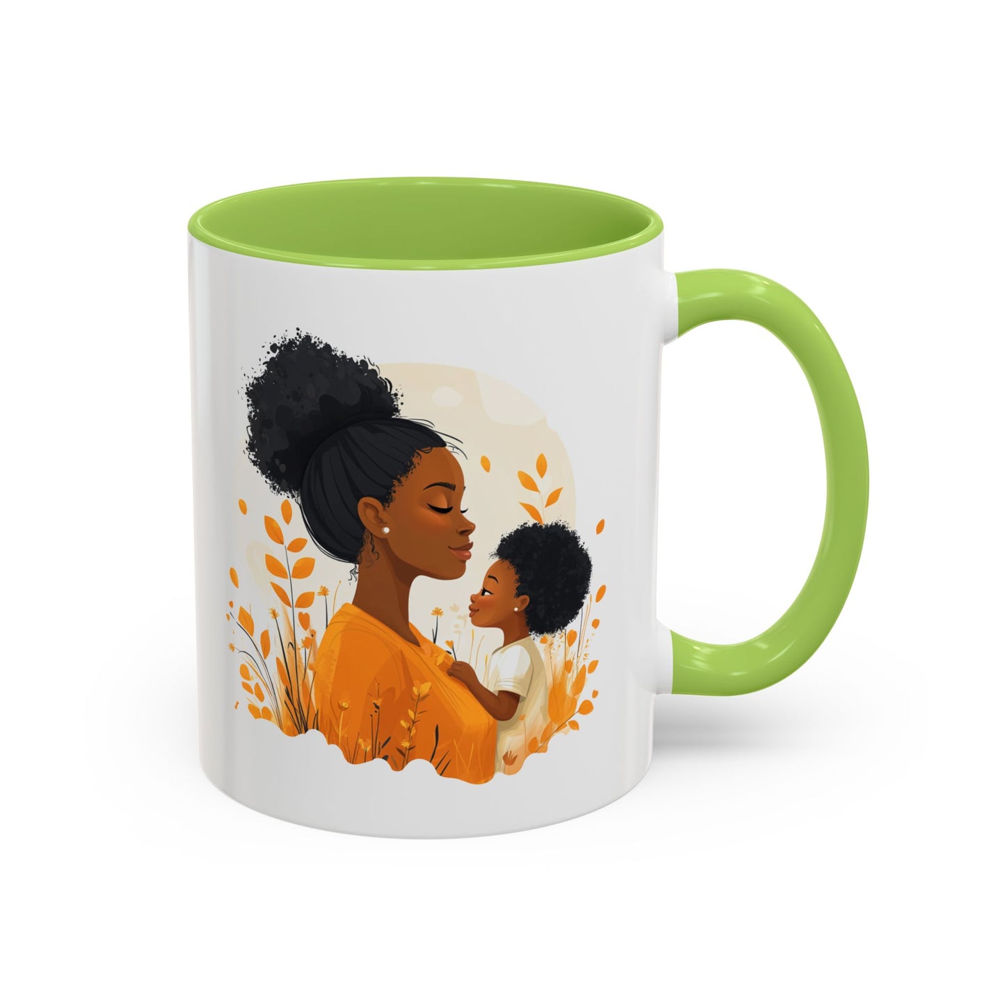 Warm Embrace Accent Coffee Mug | Perfect Gift for Mother's Day, Cozy Drinkware for Moms, Tea Lovers, Family Moments