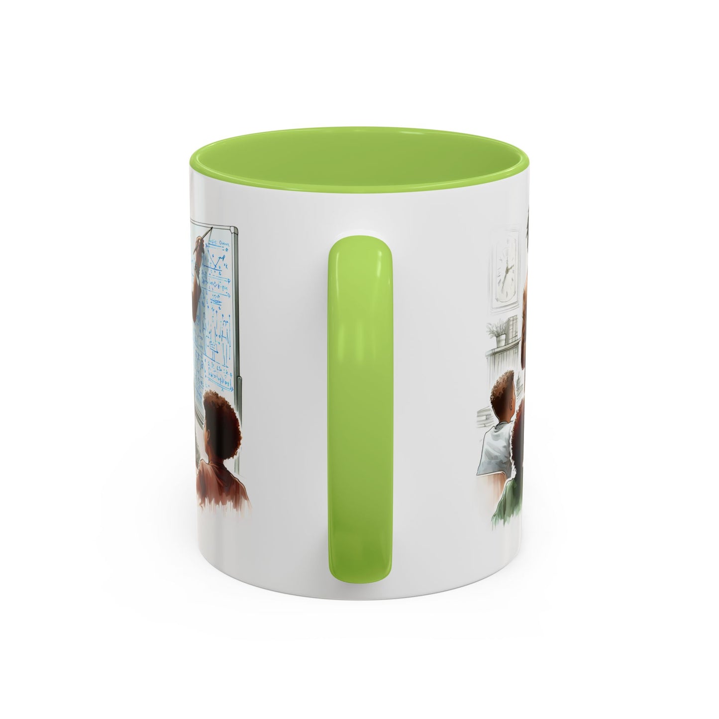 Inspirational Teacher Coffee Mug, Motivational Gift, Black Accent, Education Decor, Classroom Humor, Stylish Drinkware