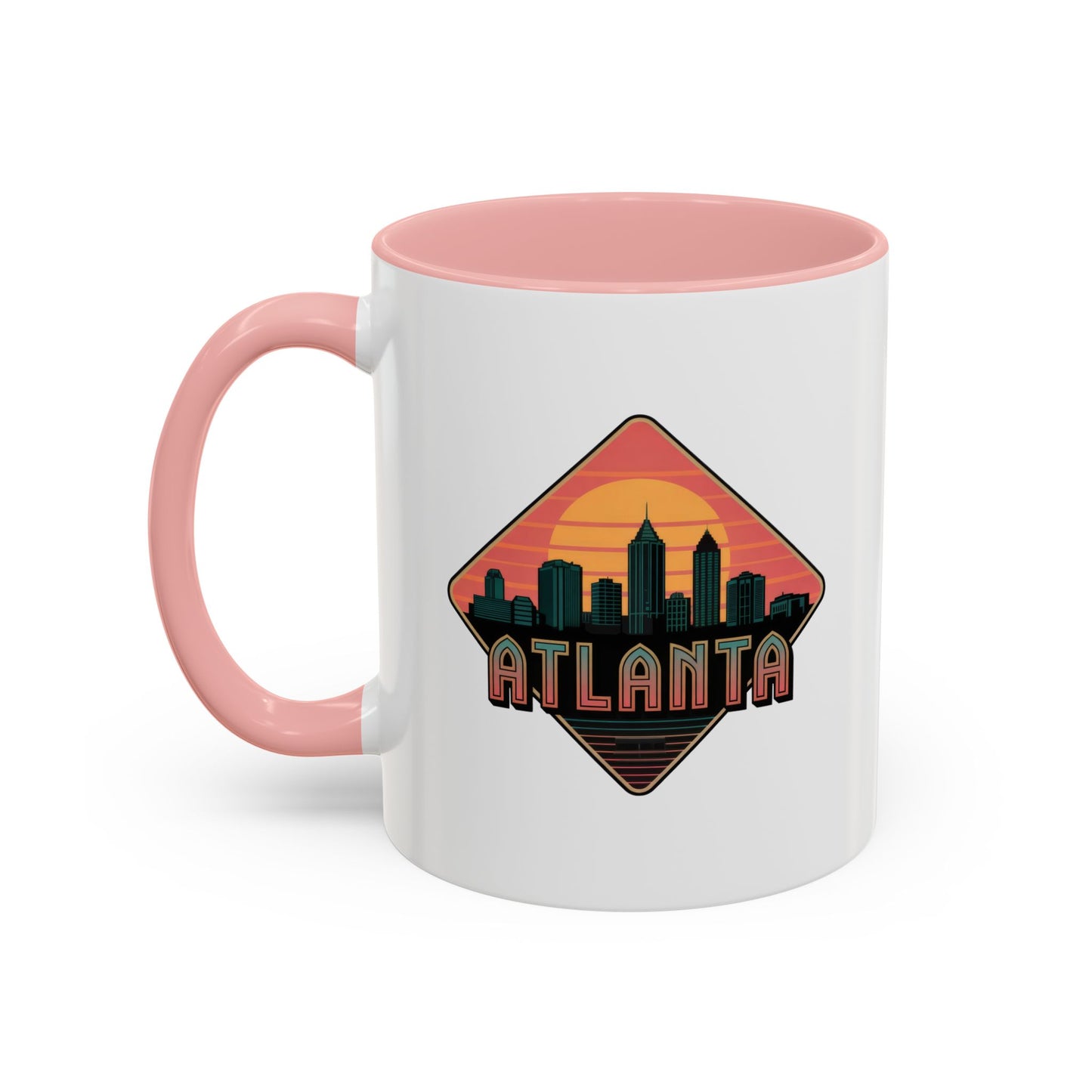 Atlanta Skyline Accent Coffee Mug, Unique Gift for Coffee Lovers, Home Decor, Travel Souvenir, Urban Style Mug
