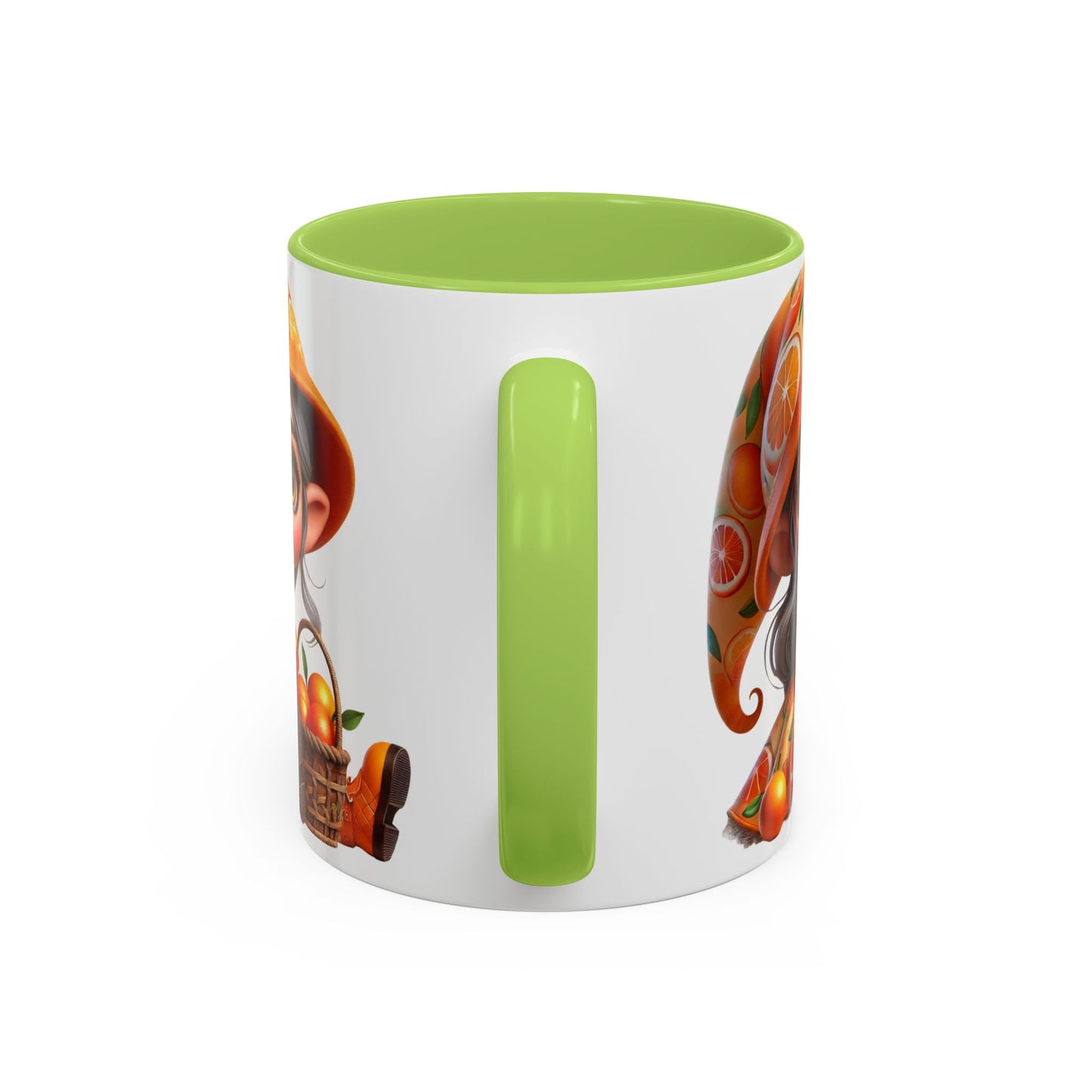 Cute Orange Harvest Coffee Mug - Charming 11 & 15oz Mug for Gardeners and Citrus Lovers