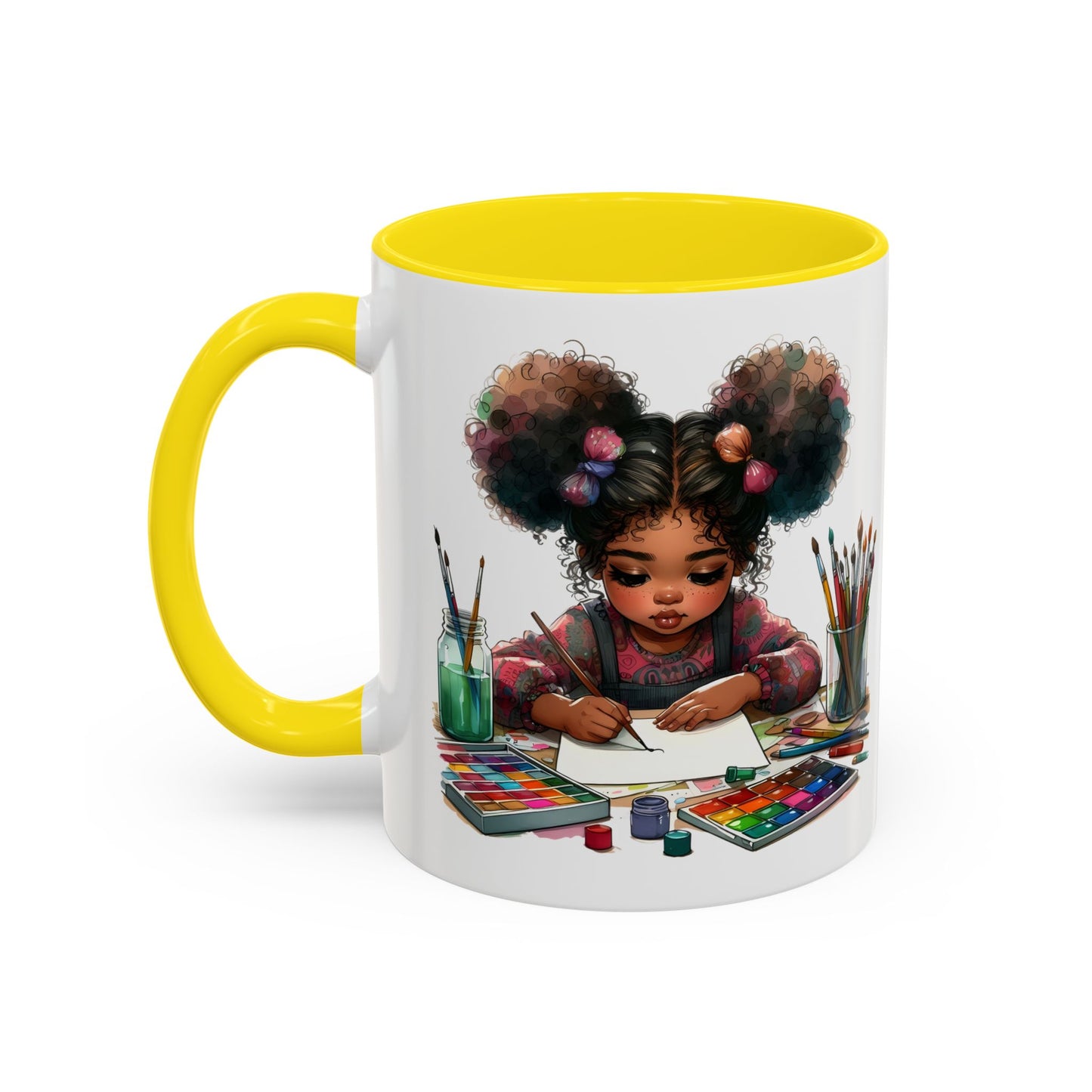 Creative Kids Coffee Mug, Art Mug, Colorful Mug, Cute Kids Mug, Gift for Artists, Unique Drinkware