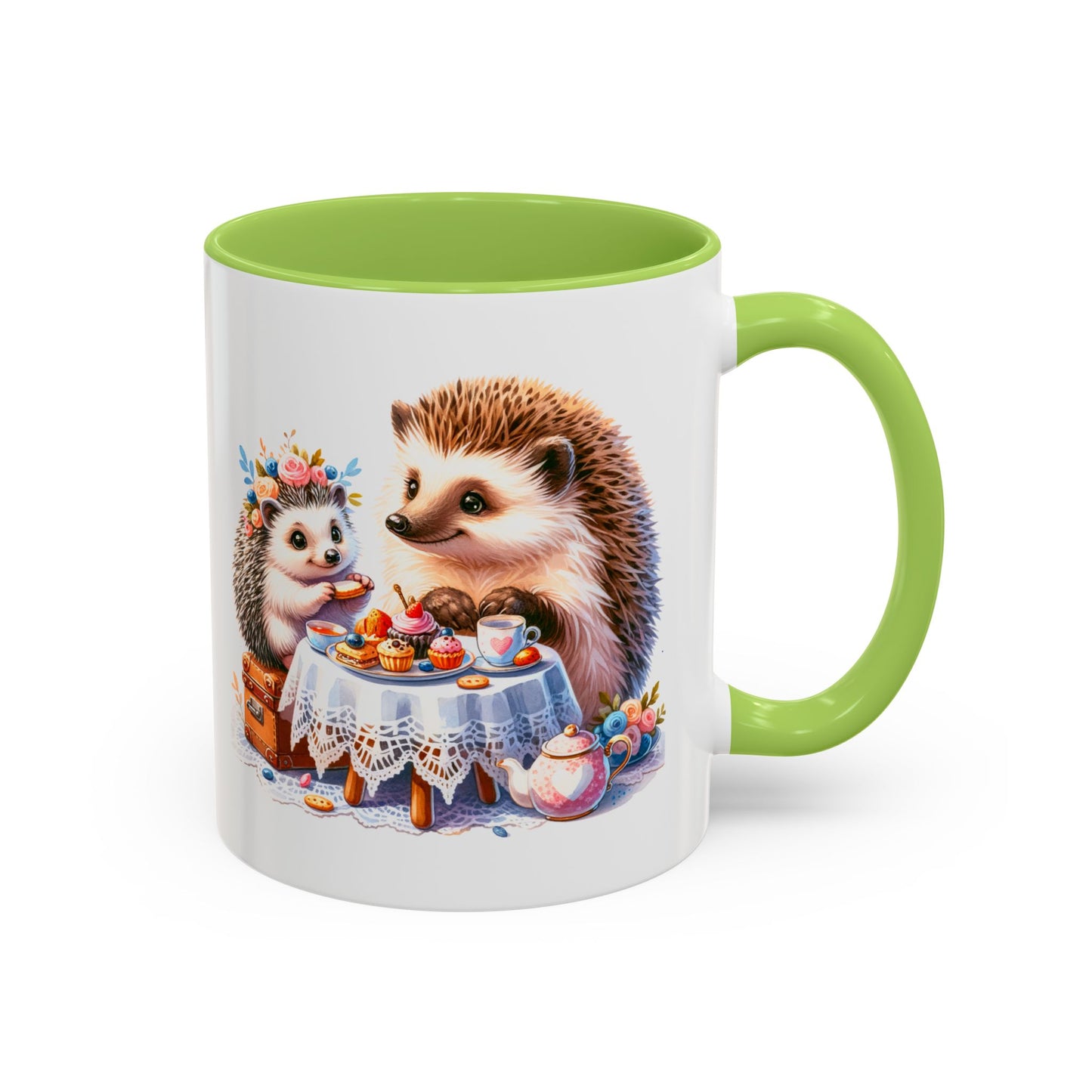 Adorable Hedgehog Accent Coffee Mug - Cute Animal Lover Gift, Nature Coffee Cup, Home & Kitchen Decor, Perfect for Friends & Family