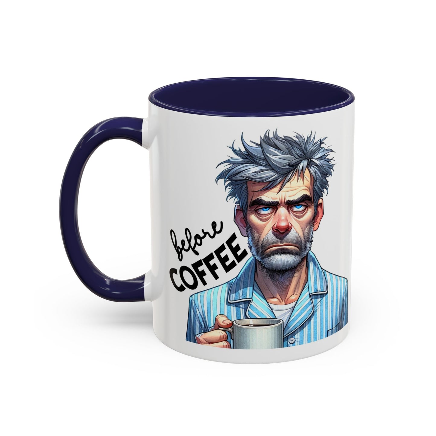 Caffeinated Accent Coffee Mug, Fun Gift for Coffee Lovers, Unique Mug for Home Office, Cool Drinkware for All Occasions!