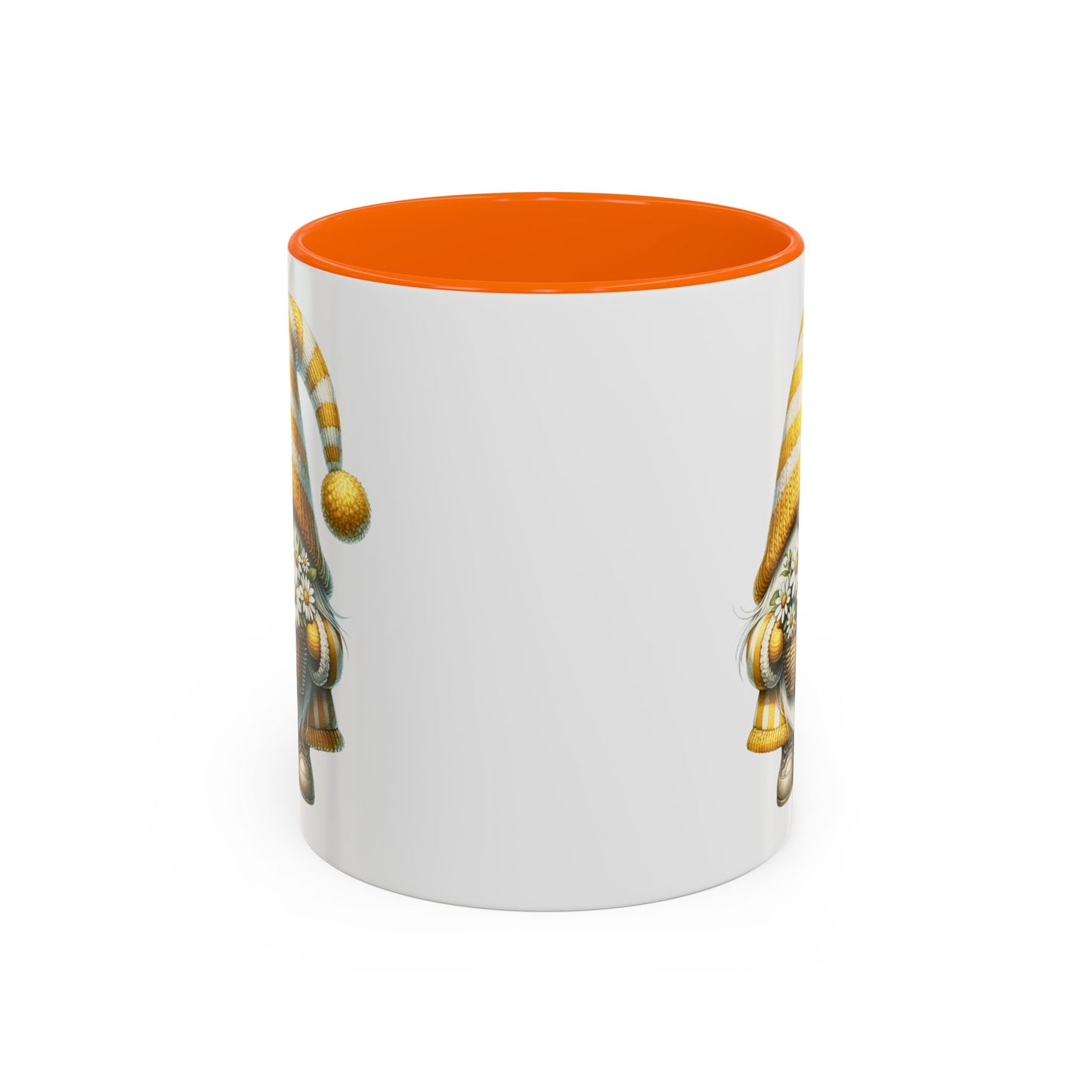 Cheerful Gnome Accent Mug - Perfect for Coffee Lovers, Housewarming Gifts, Spring Decor, Unique Mug Gift, Merry Moments