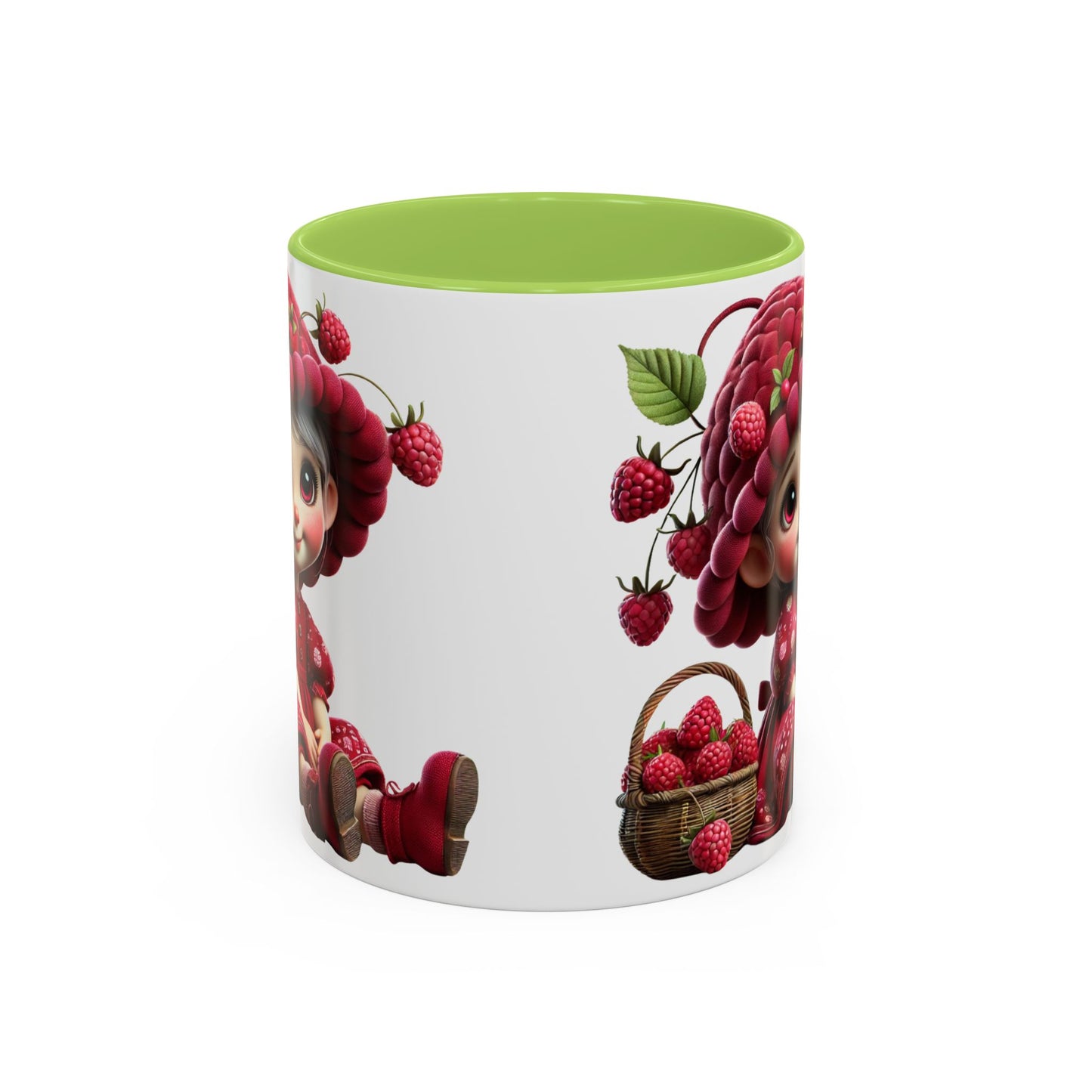 Whimsical Raspberry Character Coffee Mug - 11oz & 15oz