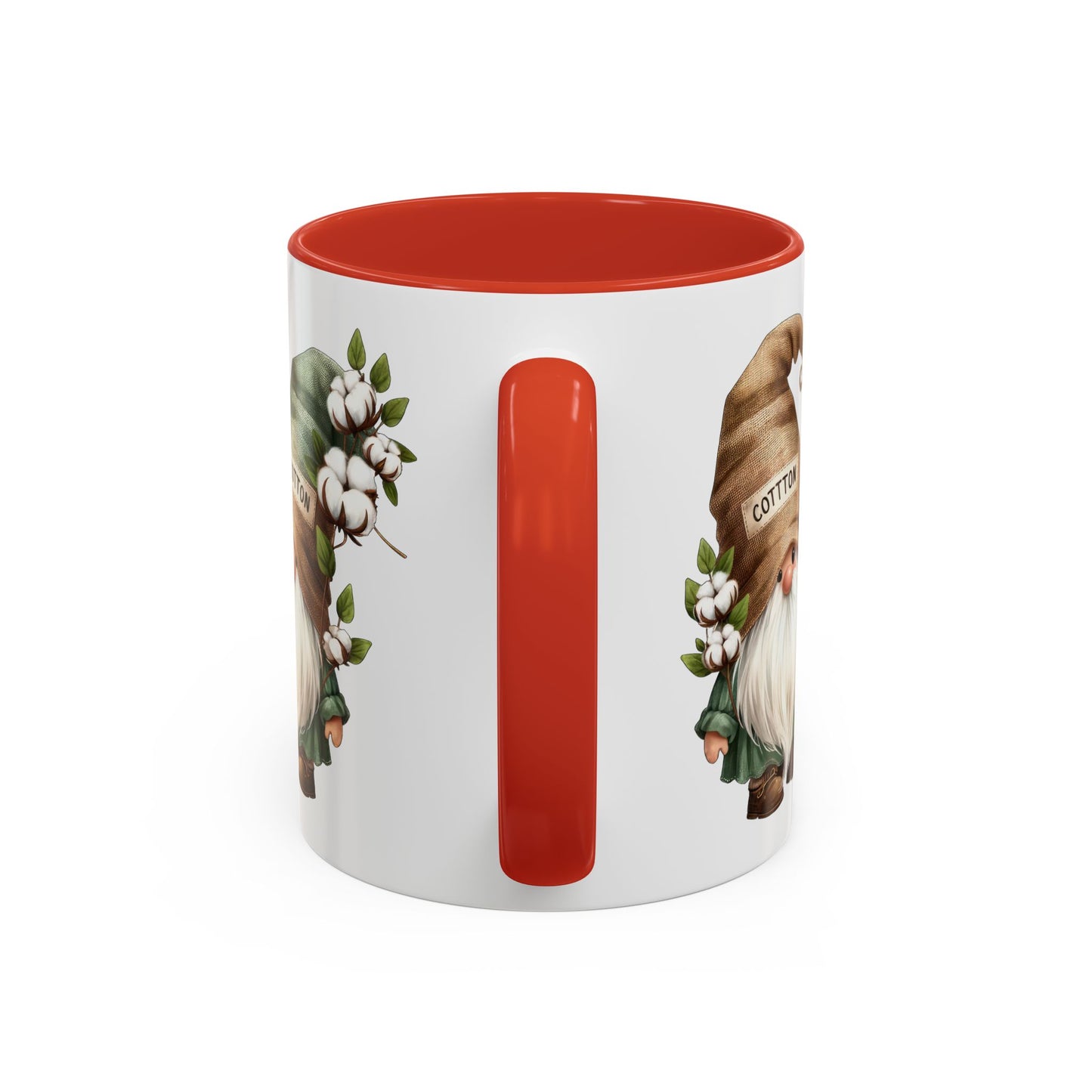 Gnome-Themed Accent Coffee Mug with Floral Design, Perfect for Gifting, Home Decor, Cozy Mornings, Tea Lovers, Housewarming