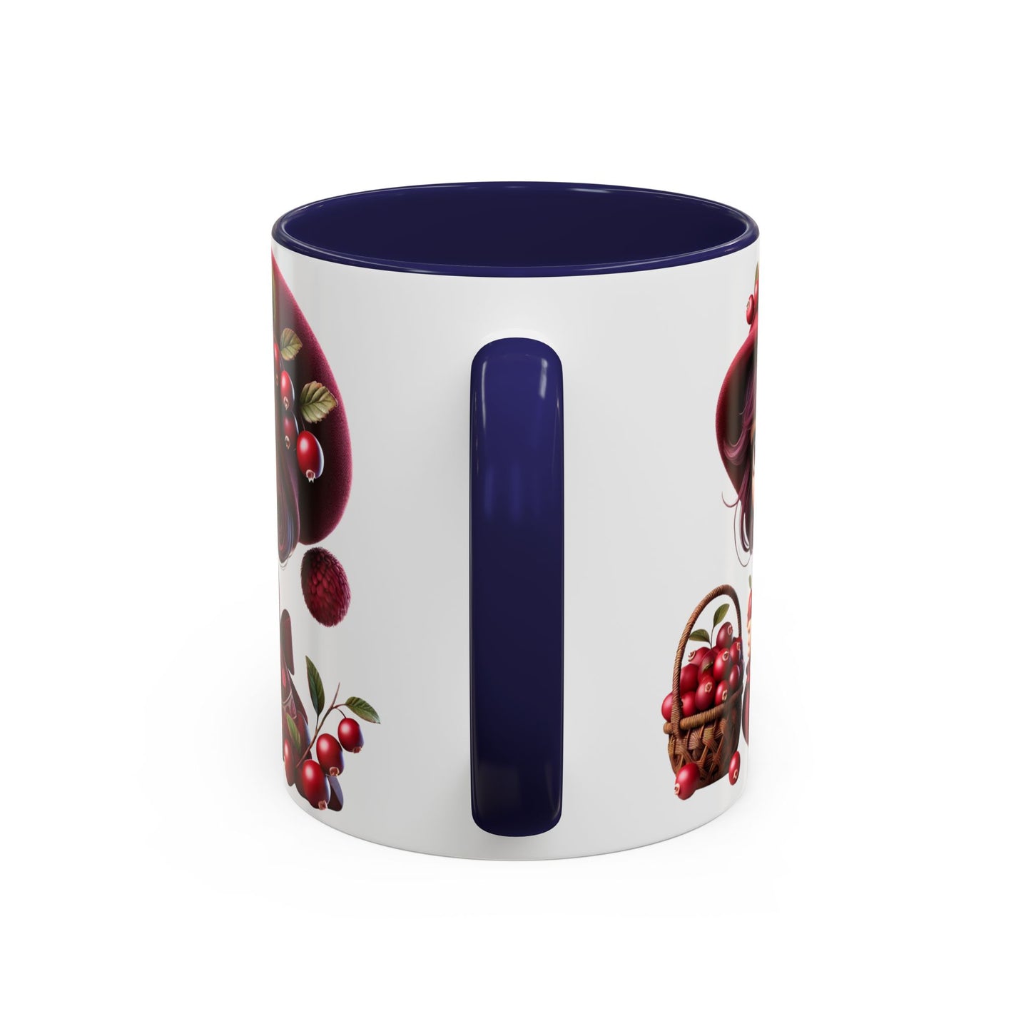 Charming Cherry Blossom Accent Coffee Mug | Cute Character Design | Perfect Gift for Tea Lovers & Special Occasions