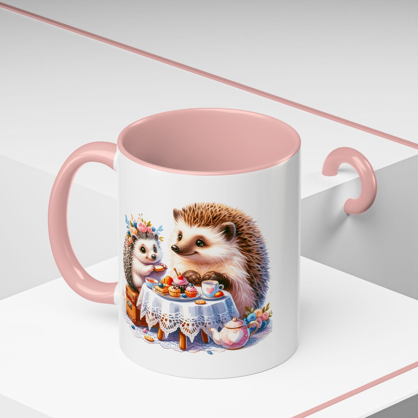 Adorable Hedgehog Accent Coffee Mug - Cute Animal Lover Gift, Nature Coffee Cup, Home & Kitchen Decor, Perfect for Friends & Family