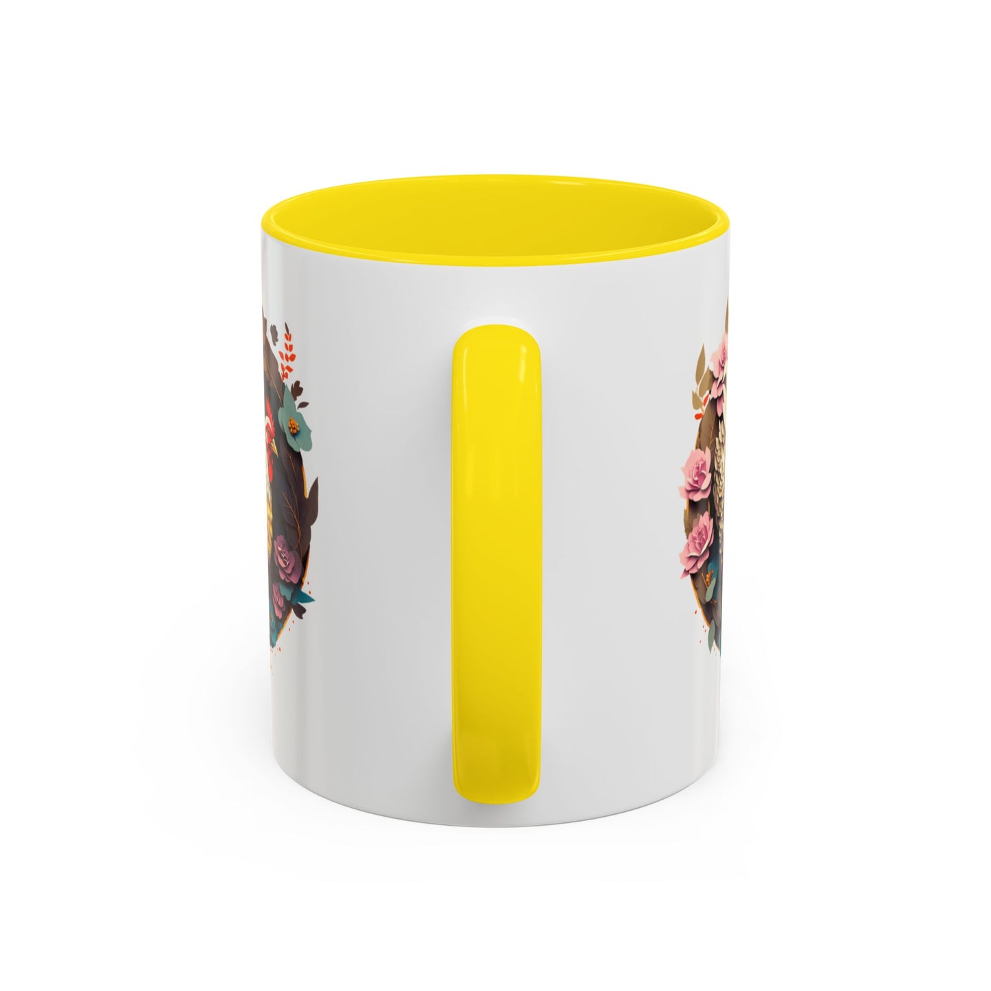 Charming Floral Chicken Coffee Mug - Perfect for Farmhouse Decor, Gift for Chicken Lovers, Tea, Hot Drinks, Home & Kitchen