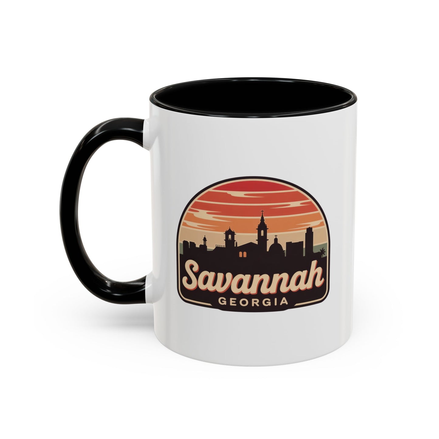 Savannah Skyline Accent Coffee Mug - Perfect for Gifts, Souvenirs, Festivals, Home Decor, Coffee Lovers