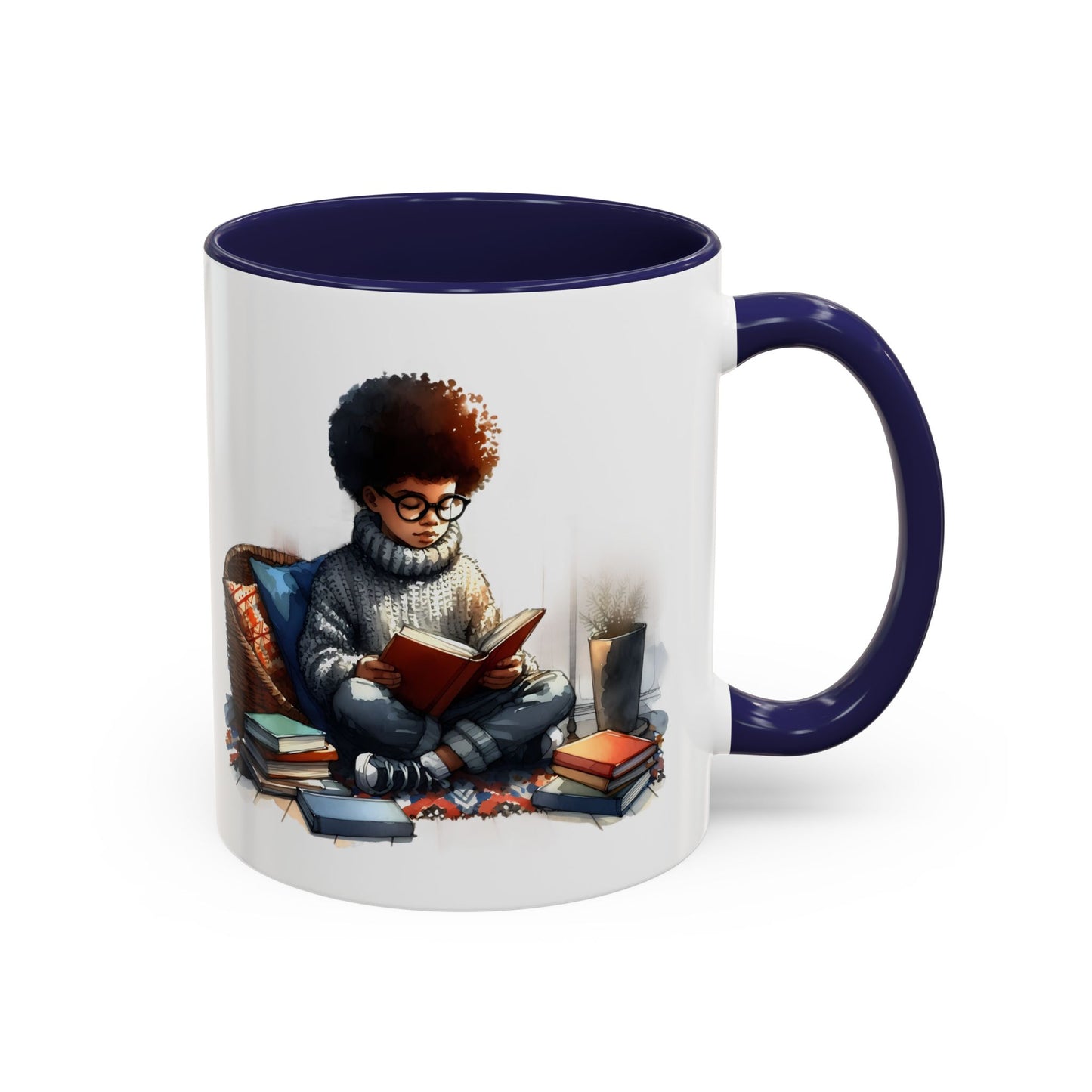 Cozy Reading Mug: Perfect Gift for Book Lovers, Cute Coffee Cup, Unique Home Decor, Ideal for Cozy Mornings, Fun Birthday Present