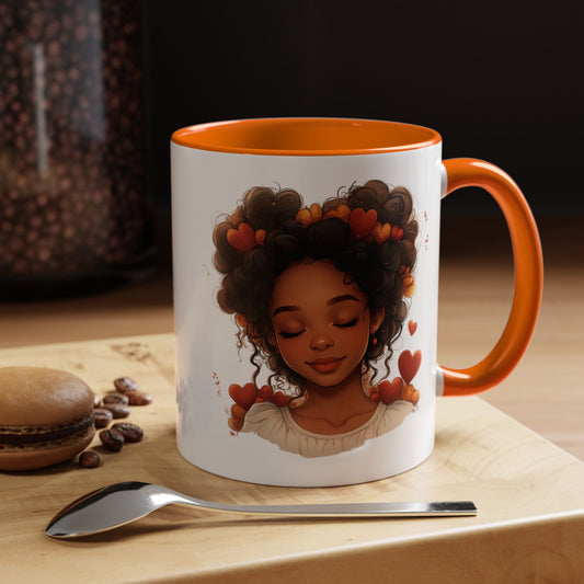 Charming Heart-Themed Coffee Mug for Coffee Lovers, Gift for Friends, Birthday, Valentine's Day, Unique Home Decor, Valentine's Gift