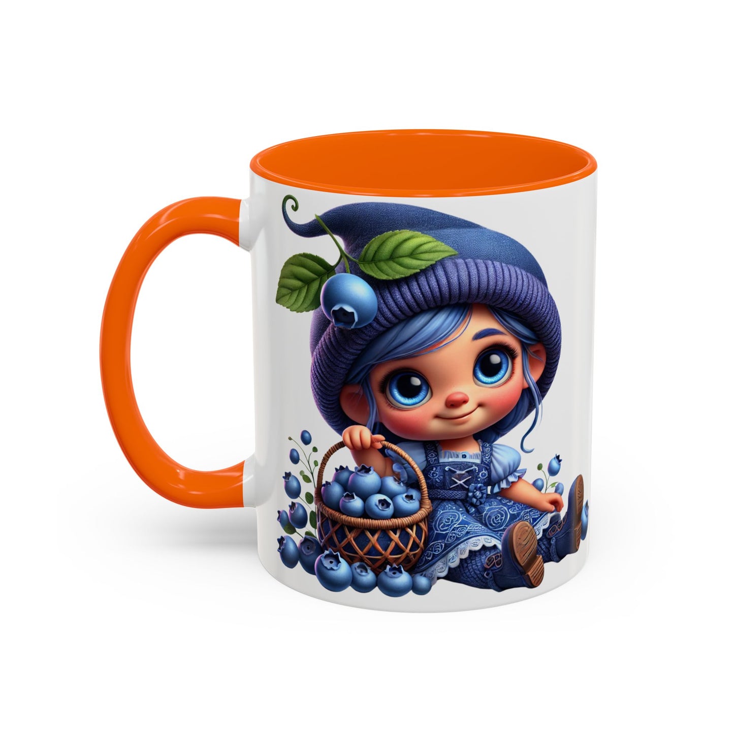 Cute Blueberry Girl Coffee Mug - 11oz & 15oz