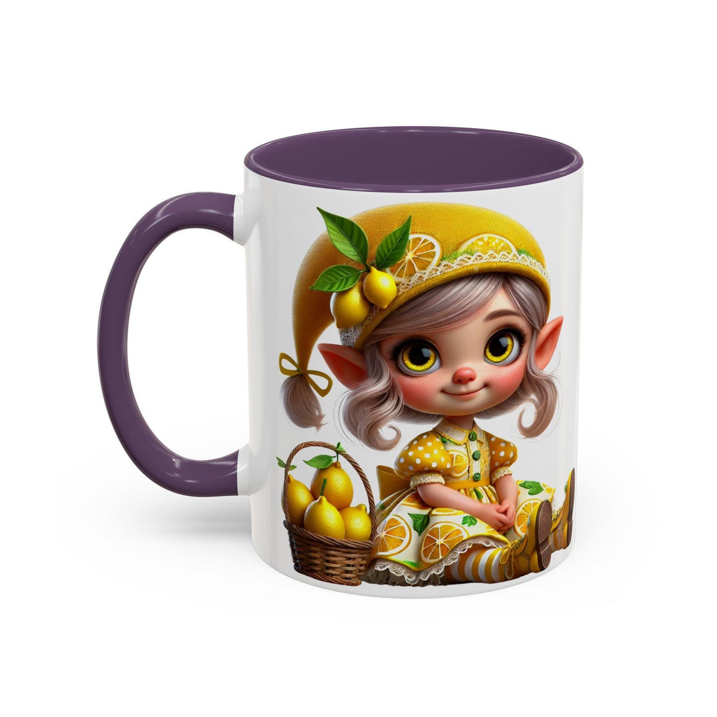 Whimsical Lemon Elf Coffee Mug - Perfect Gift for Spring & Summer