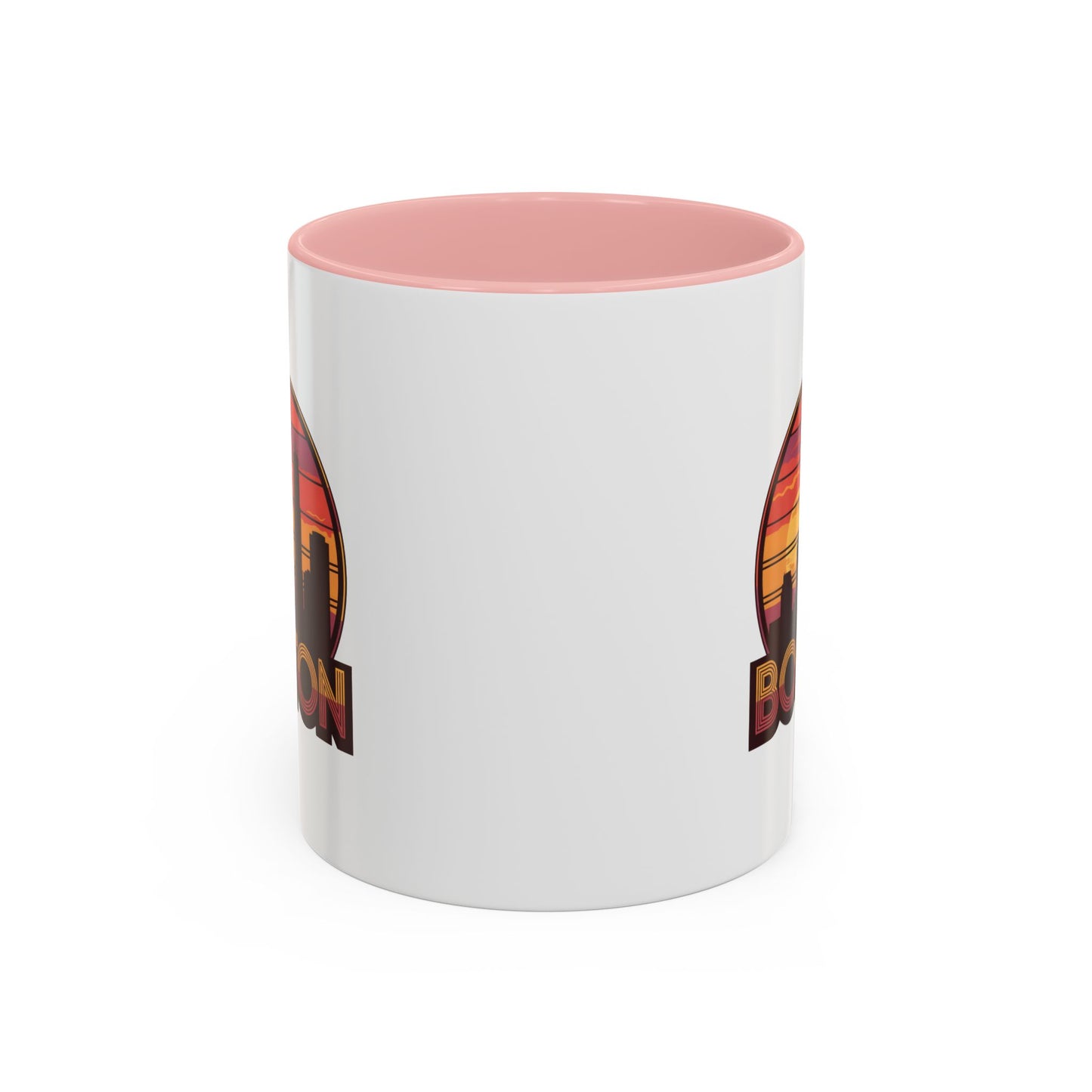 Boston Sunset Accent Coffee Mug, Unique Gift for Boston Lovers, Travel Souvenir, Home Decor, Coffee Lover's Gift, 11oz 15oz Options