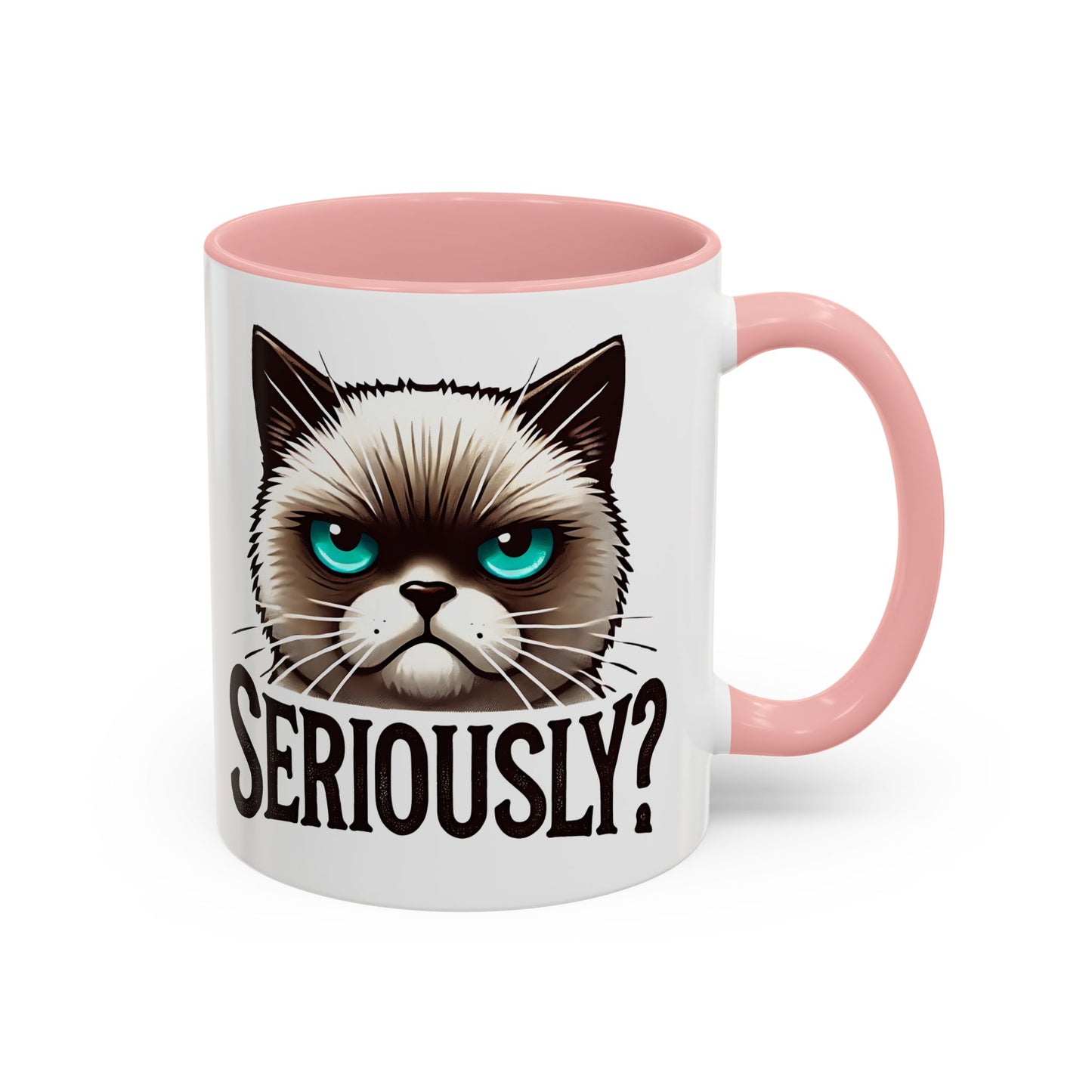 Funny Cat Accent Coffee Mug | Gift for Cat Lovers | Unique Ceramic Mug | Quirky Kitchen Decor | Humor Mug | Cat Person Gift