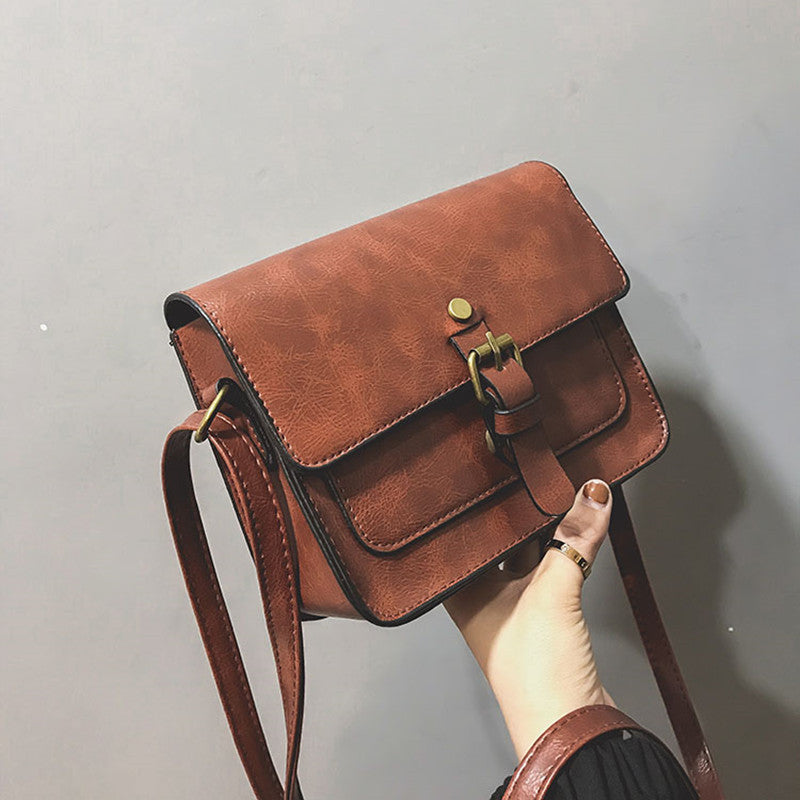 Vintage Women Flap Fashion Casual Leather Shoulder Bag