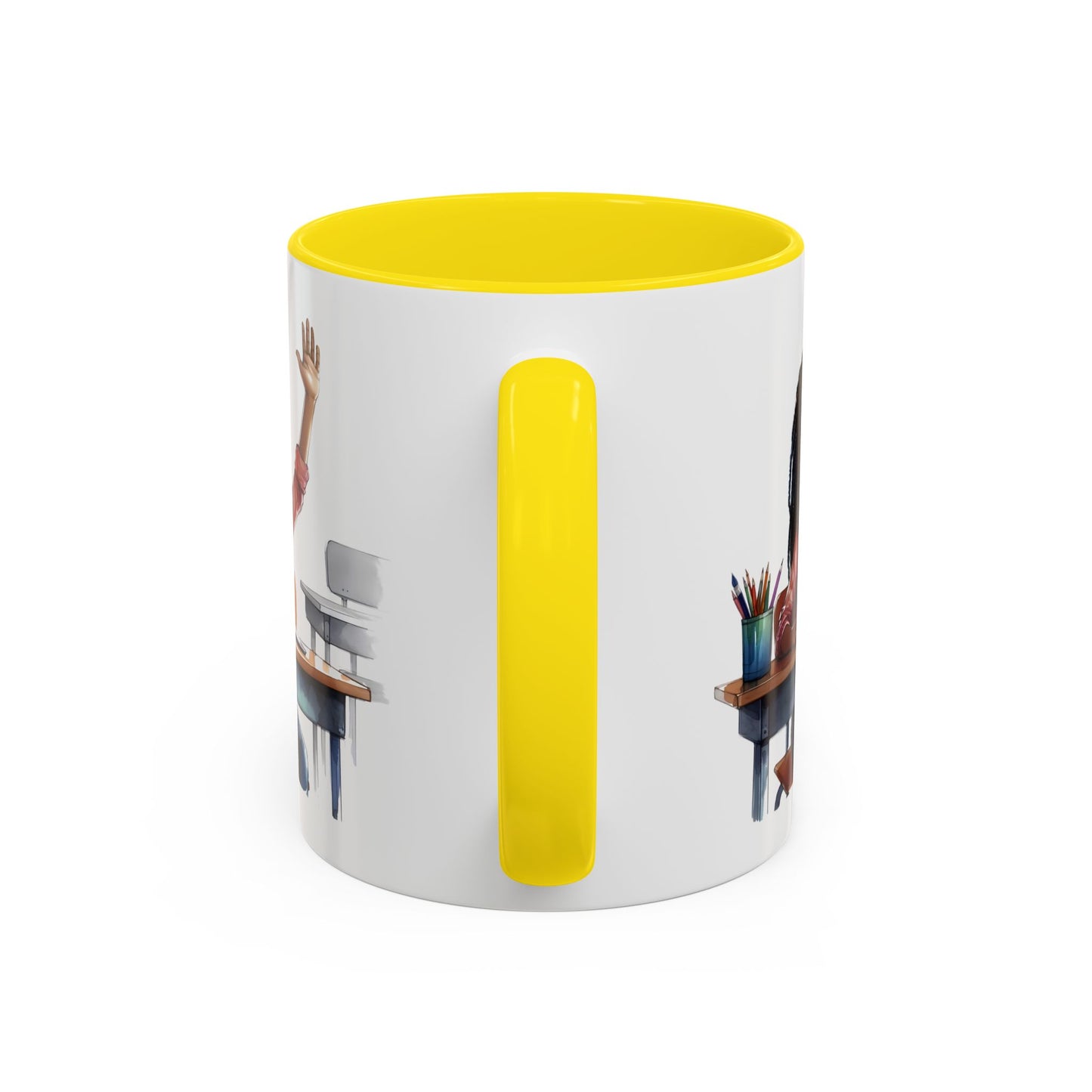 Cheerful Kids' Coffee Mug, Classroom Theme, Back to School Gift, Teacher Appreciation, Personalized Drinkware, Cute Art for Kids