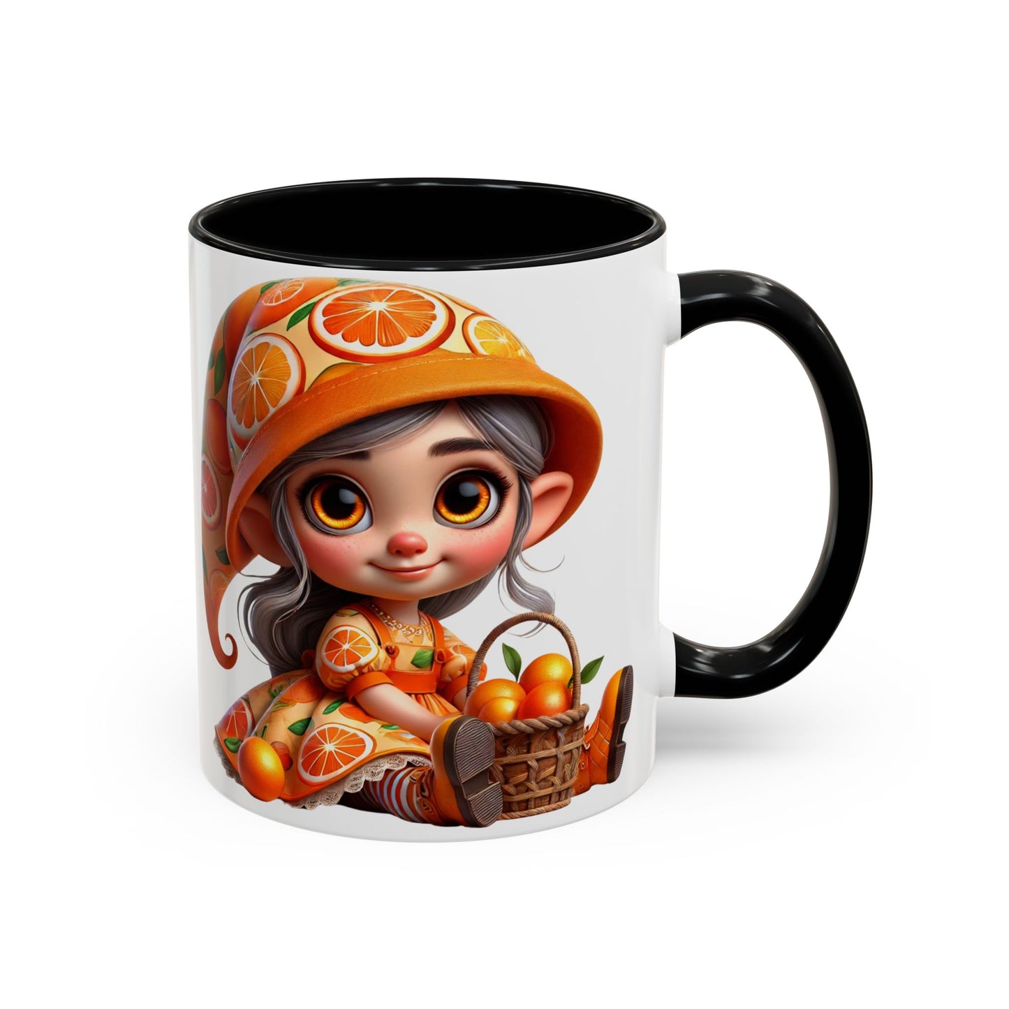 Cute Orange Harvest Coffee Mug - Charming 11 & 15oz Mug for Gardeners and Citrus Lovers